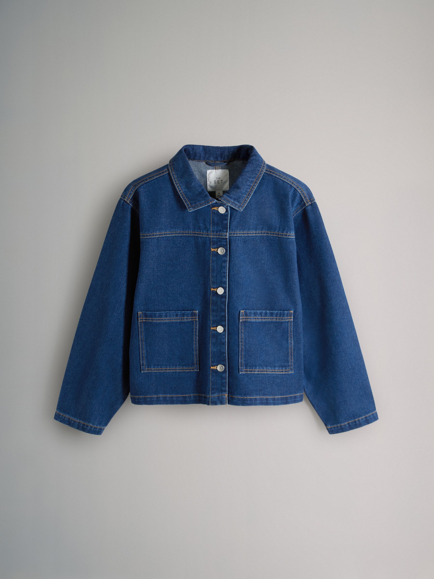 Ecru/Mid Blue - 2 Pack Denim Shackets - Image 11 of 12