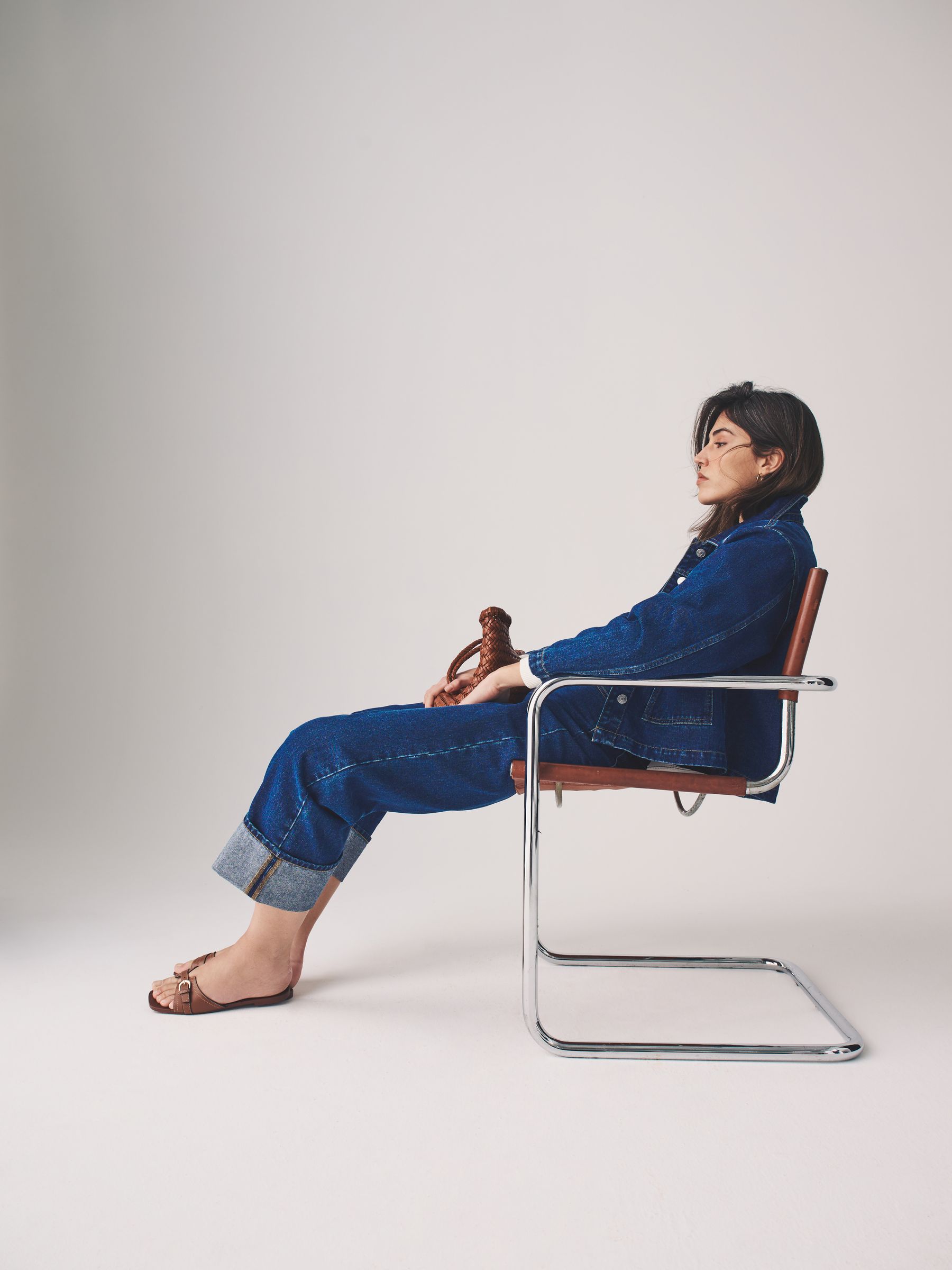 Ecru/Mid Blue - 2 Pack Denim Shackets - Image 9 of 12