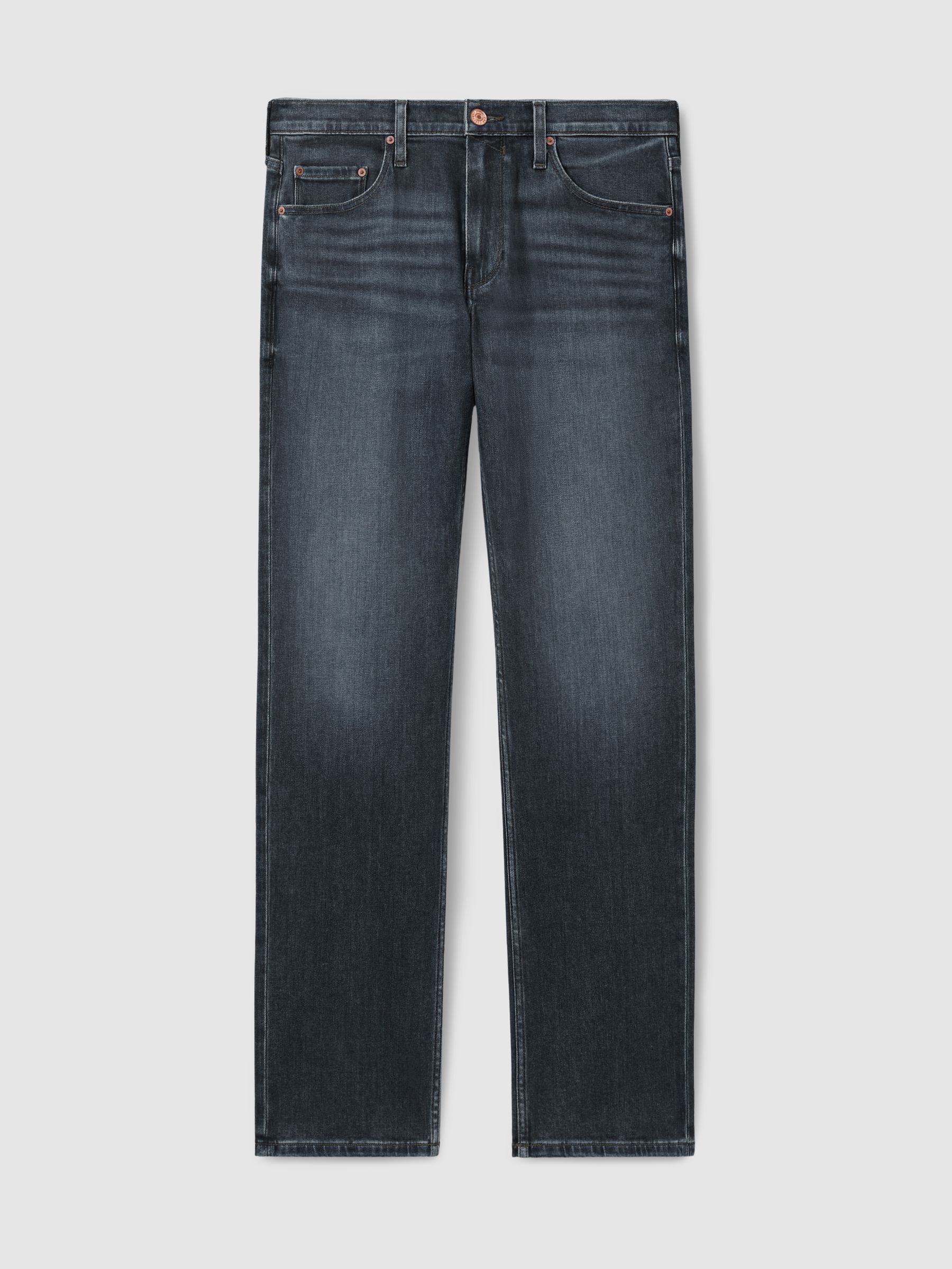 Paige Straight-Leg Jeans in Levine - Image 2 of 6