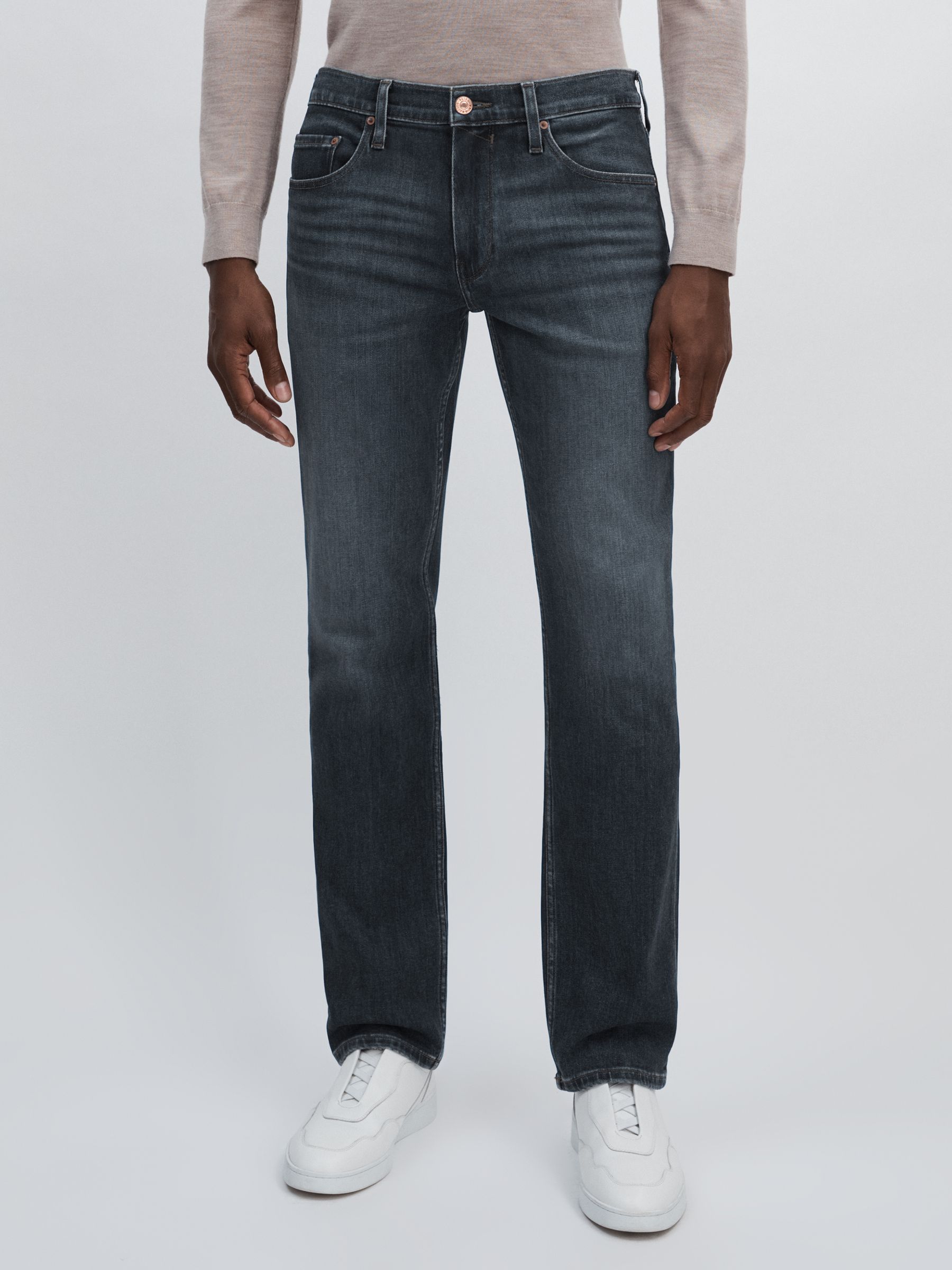 Paige Straight-Leg Jeans in Levine - Image 3 of 6