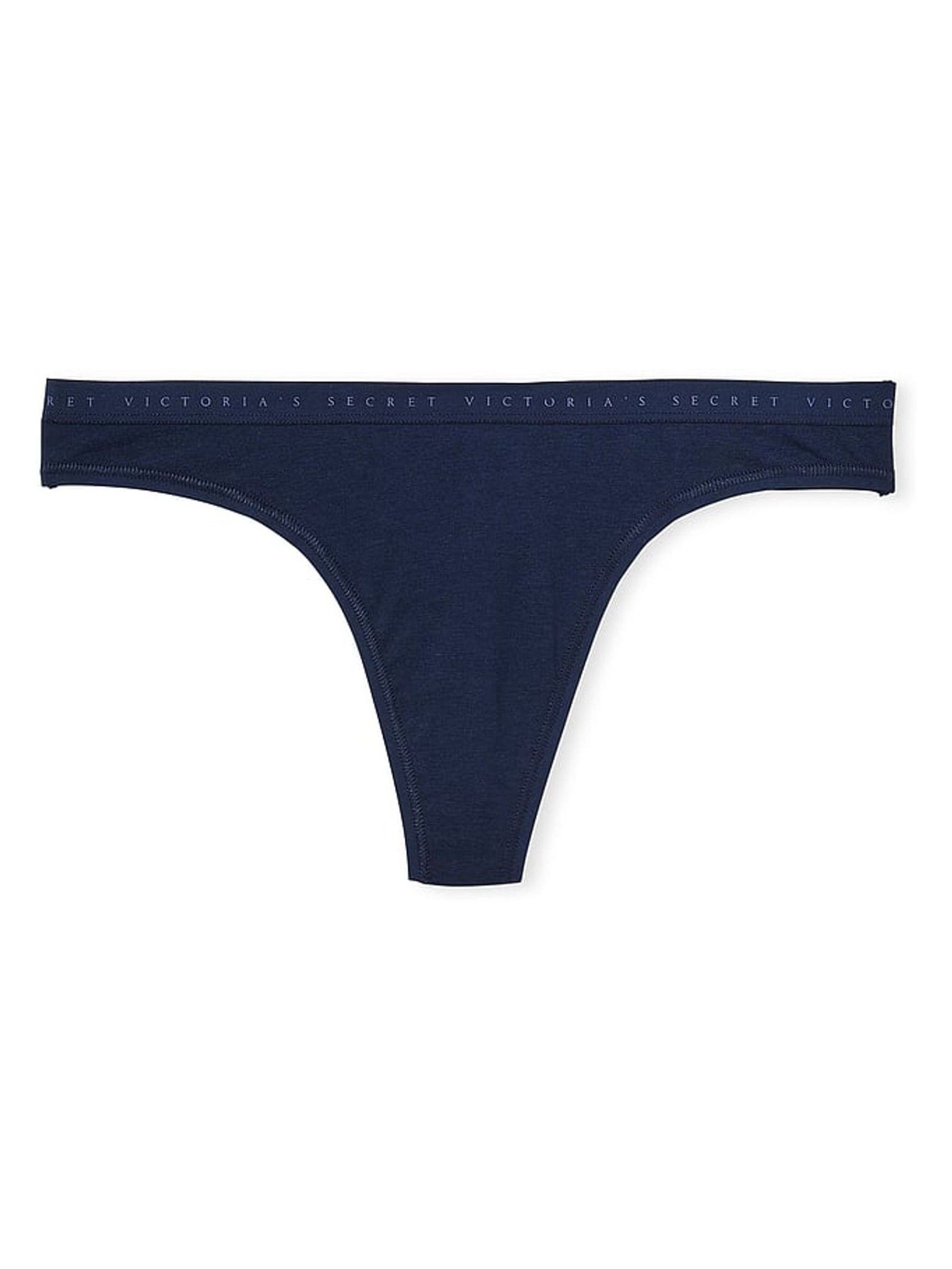 Noir Navy Blue Thong Knickers - Image 3 of 3