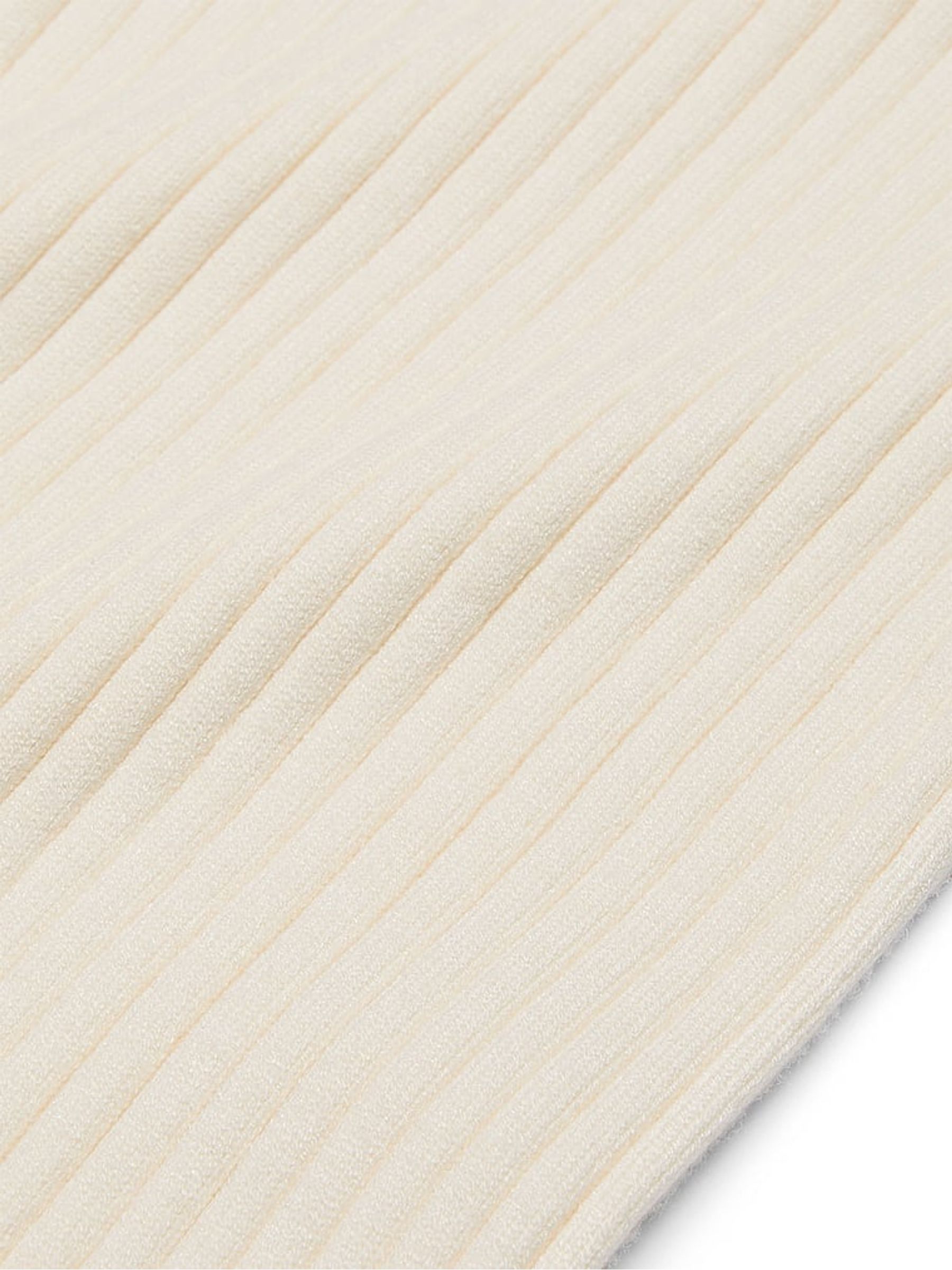 White Shell Ribbed Knit Lounge Bottoms - Image 2 of 2