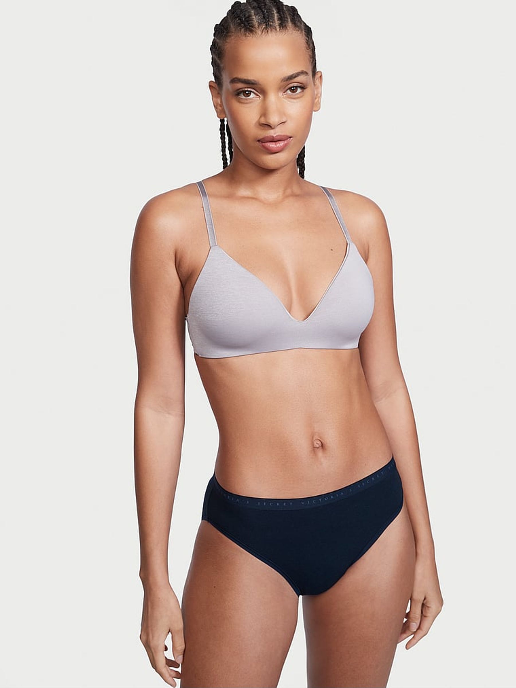Noir Navy Blue Brief Knickers - Image 1 of 3
