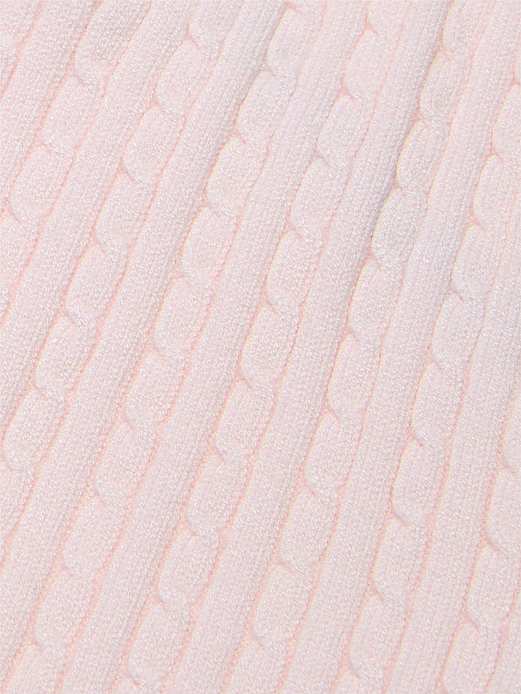 Heather Pink Petal Logo Cable Knit Tank Bralette - Image 4 of 4