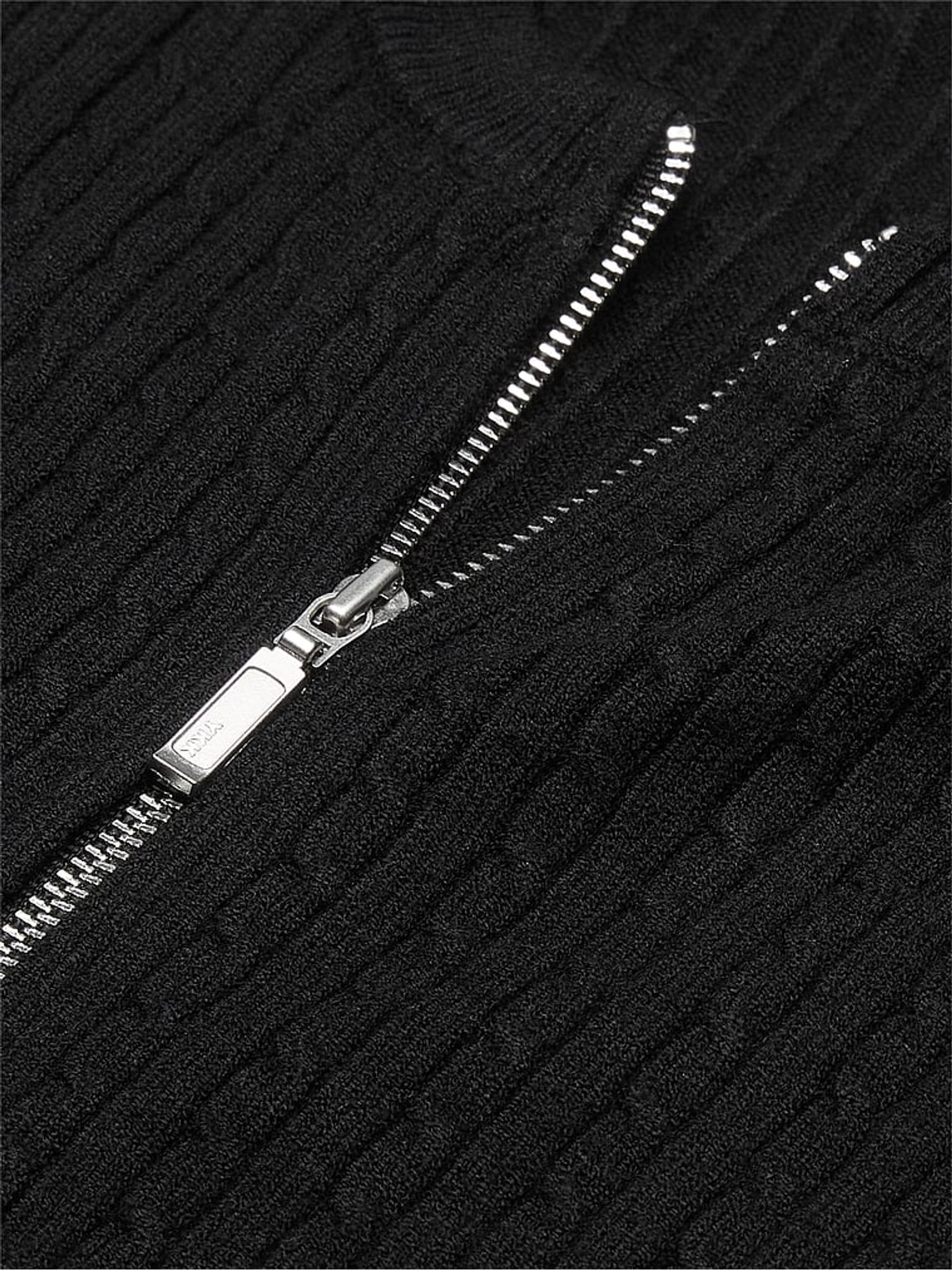 Black Logo Cable Knit Sleep Cardigan - Image 4 of 4