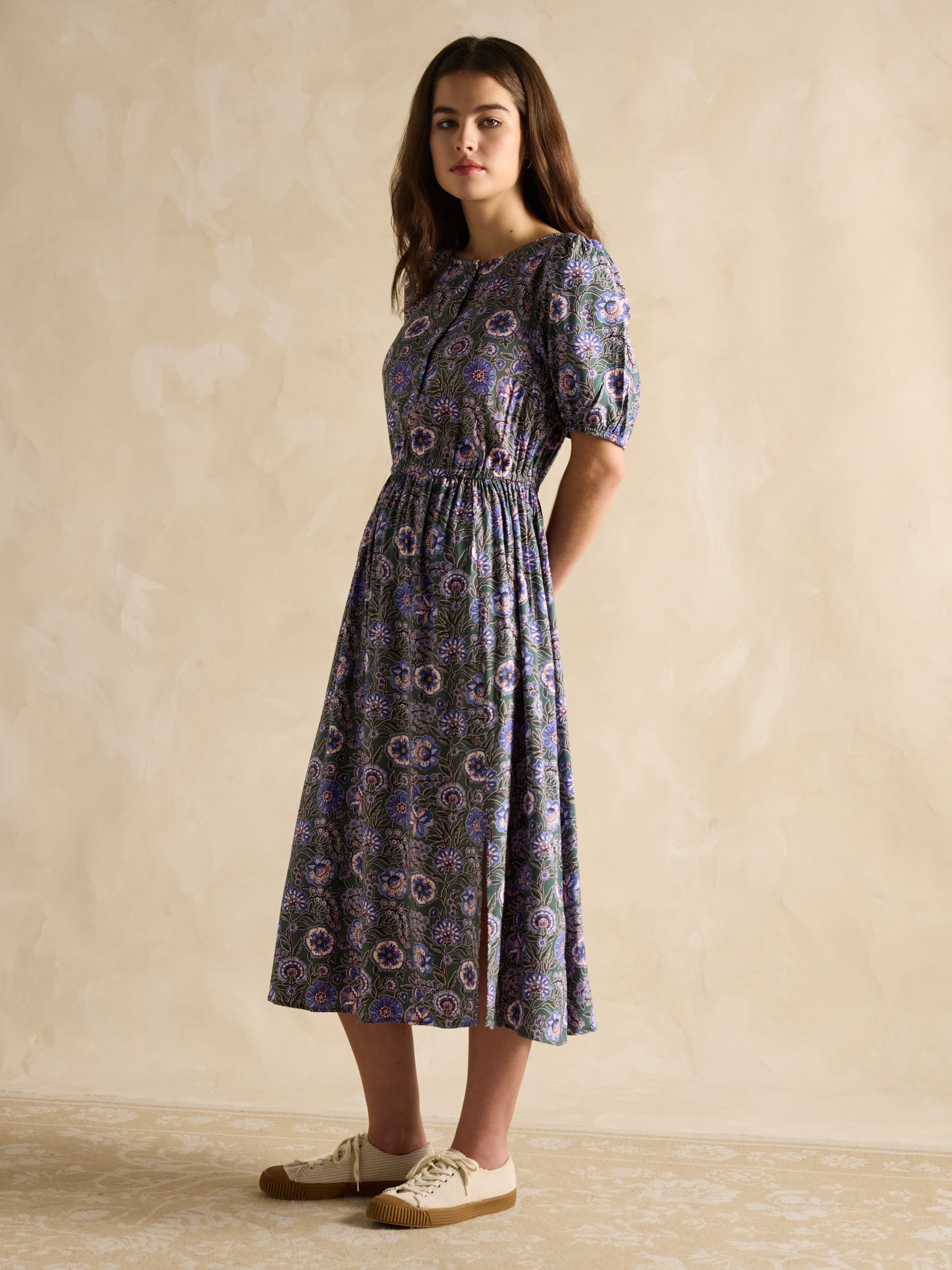 Adele Green Midi Dress - Image 3 of 6