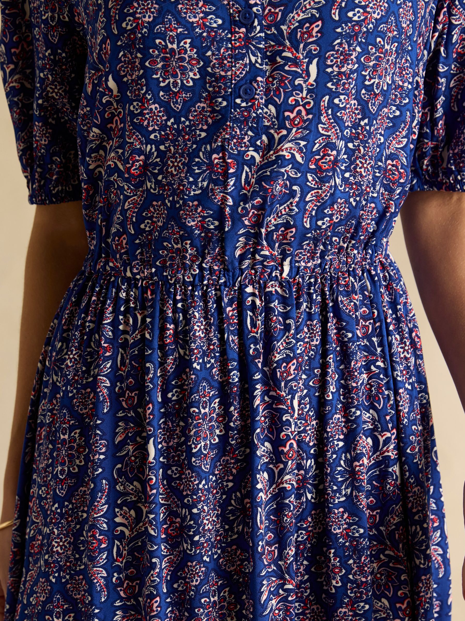 Adele Blue Midi Dress - Image 5 of 6