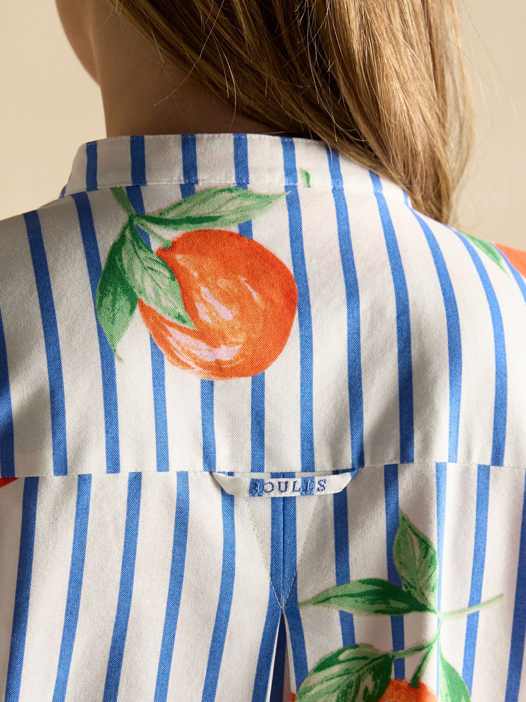 Phoebe Orange Print Cotton Shirt Dress - Image 6 of 7