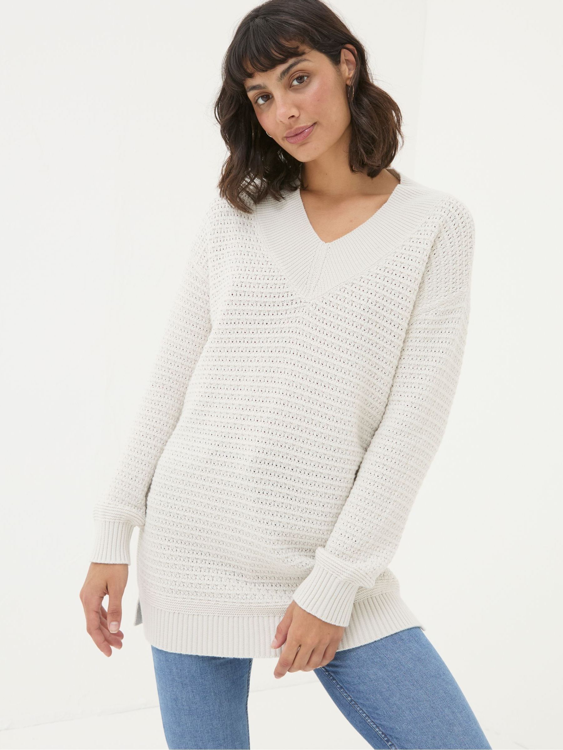 Fernlea Cream Tunic Jumper - Image 1 of 6