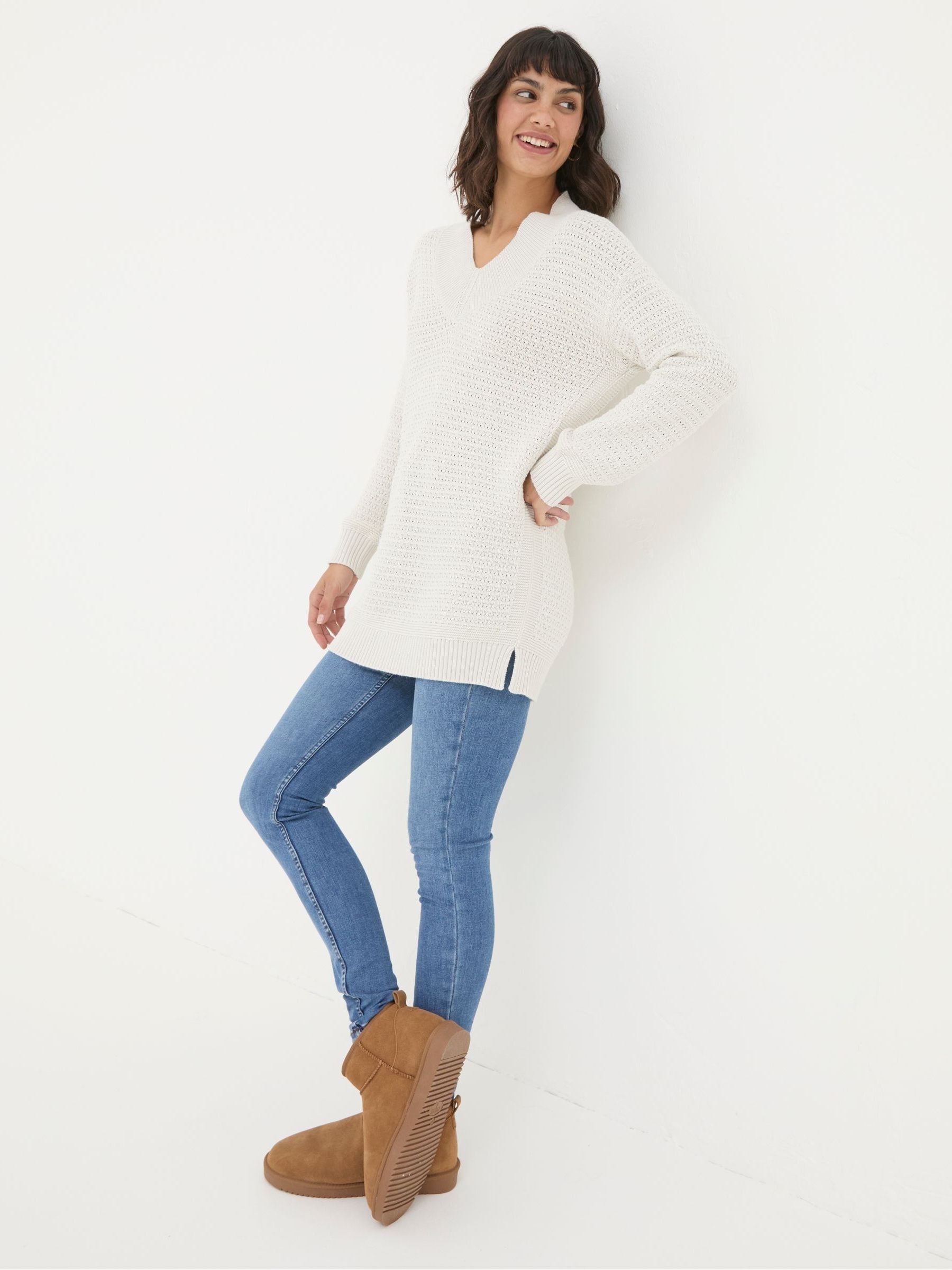 Fernlea Cream Tunic Jumper - Image 3 of 6