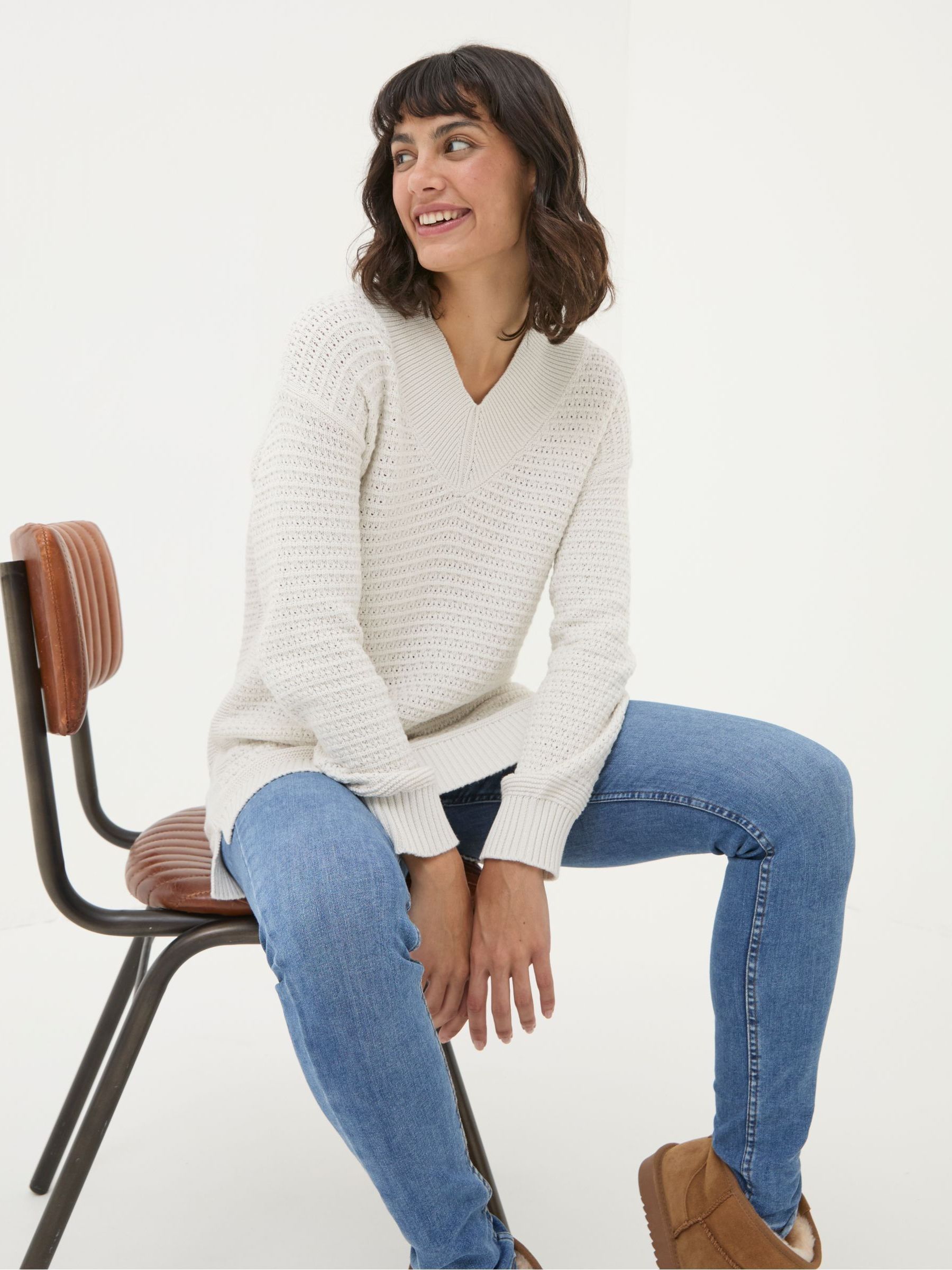 Fernlea Cream Tunic Jumper - Image 5 of 6