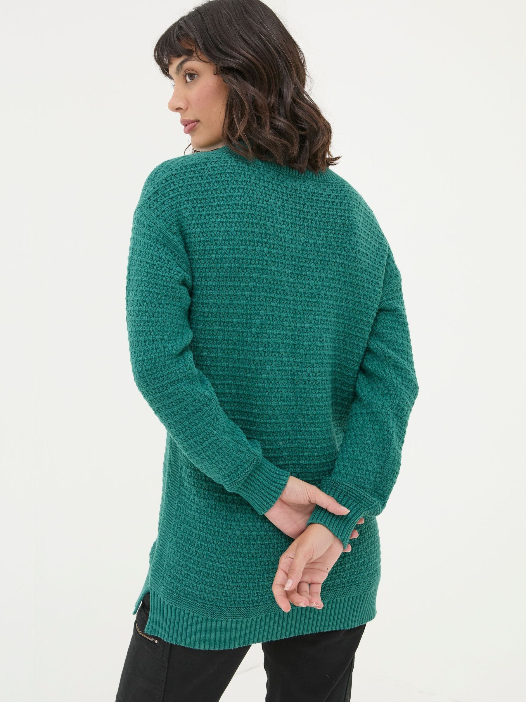 Green Fernlea Tunic 100% Cotton Jumper - Image 2 of 5