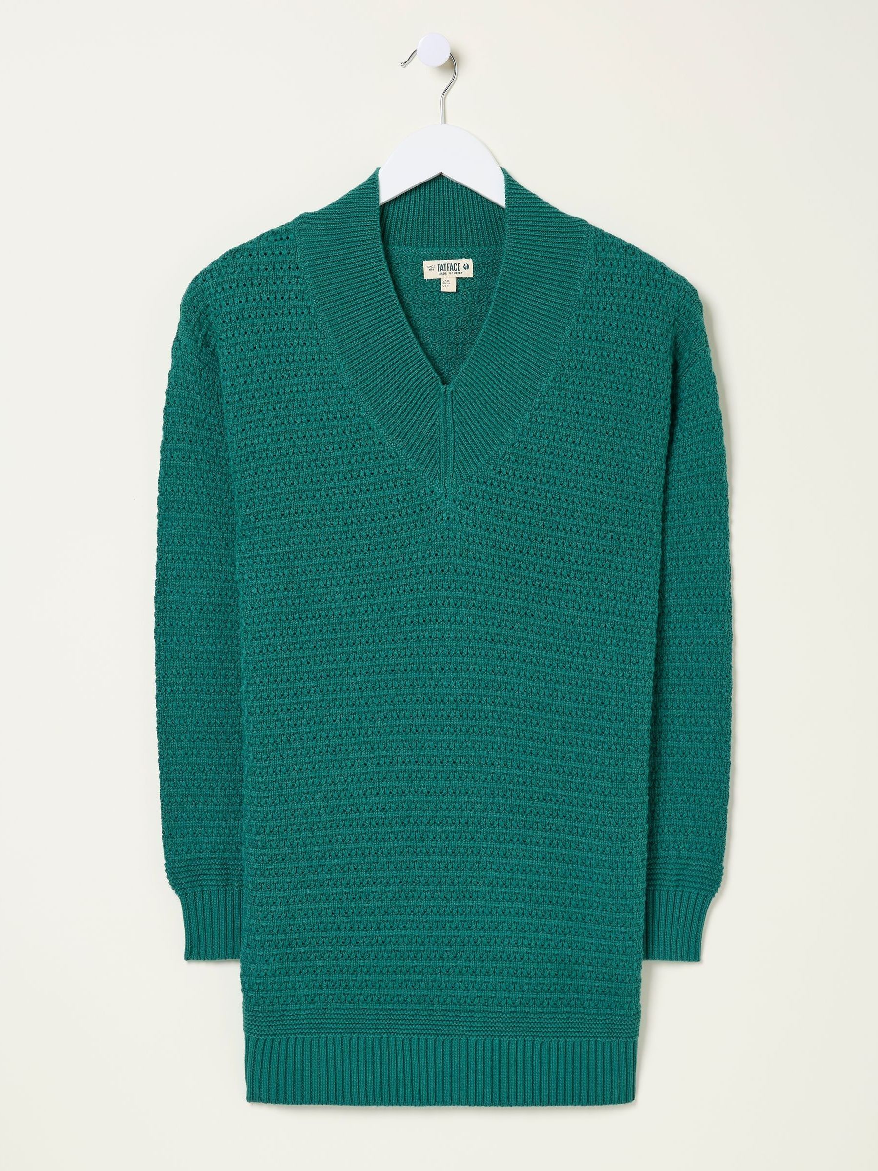 Green Fernlea Tunic 100% Cotton Jumper - Image 5 of 5