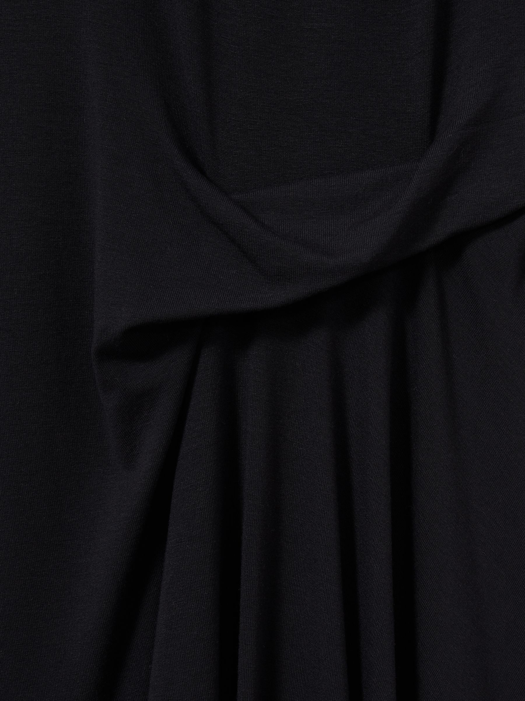 Jersey Draped Midi Dress in Navy - Image 6 of 6