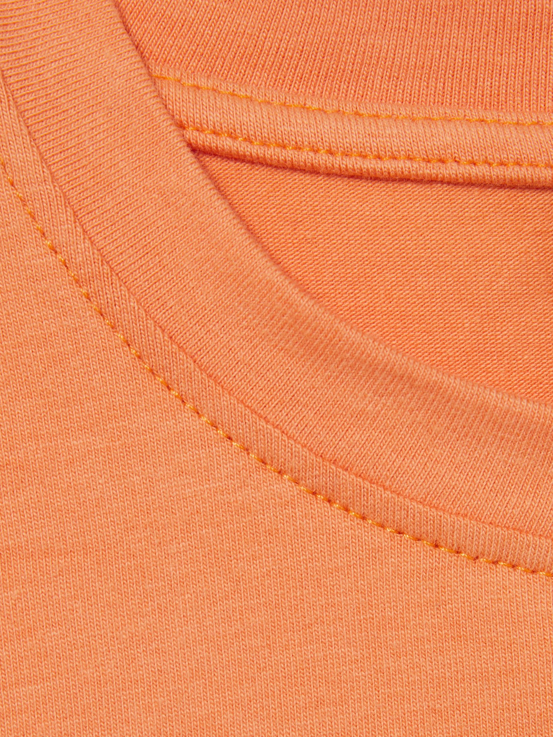 9-13 yrs Cotton Oversized Short-Sleeve T-Shirt in Orange - Image 4 of 4