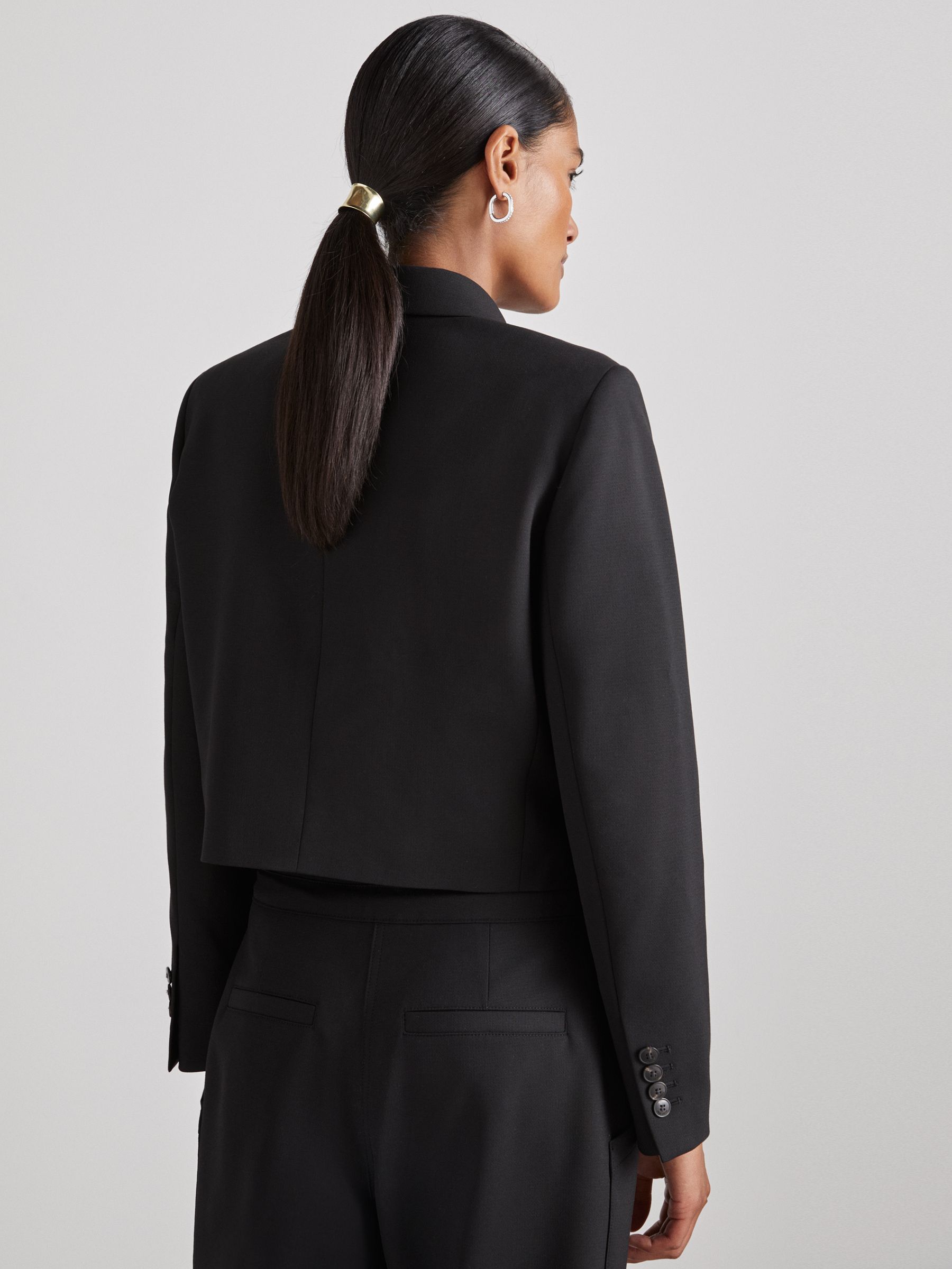 Atelier Cropped Blazer in Black - Image 5 of 6