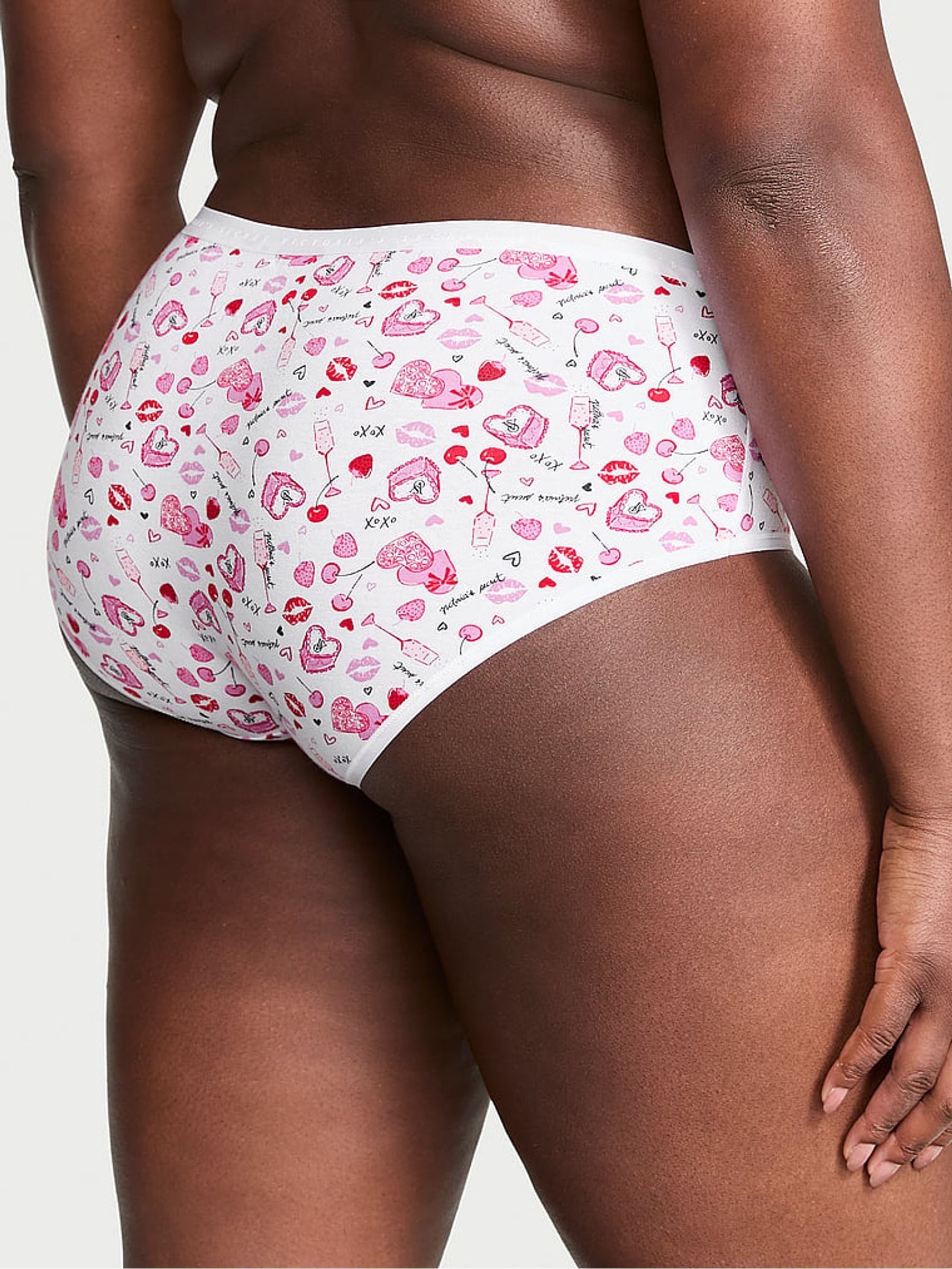 White Valentines Hipster Knickers - Image 2 of 3