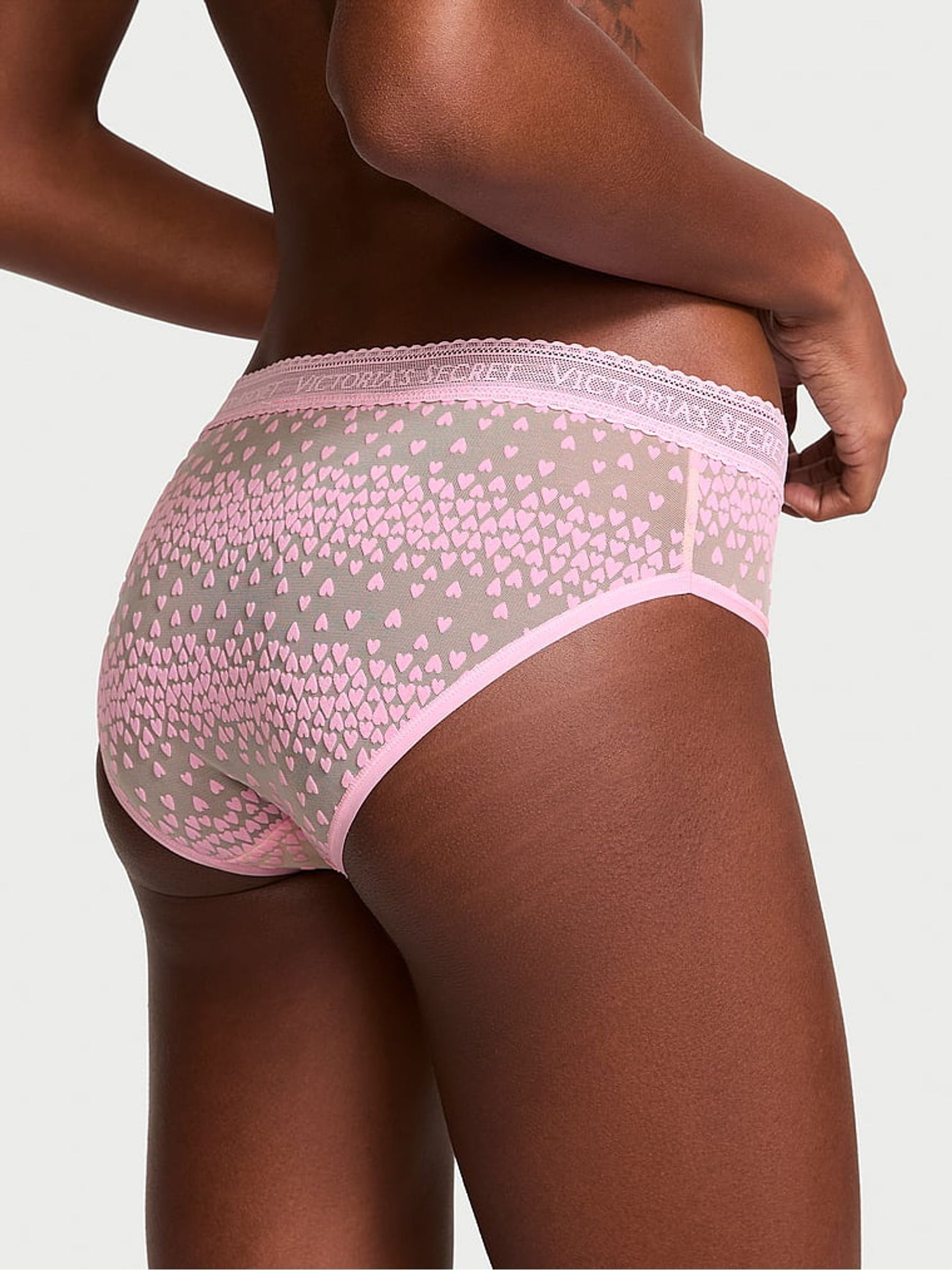 Cupid Pink Heart Hipster Logo Knickers - Image 2 of 3
