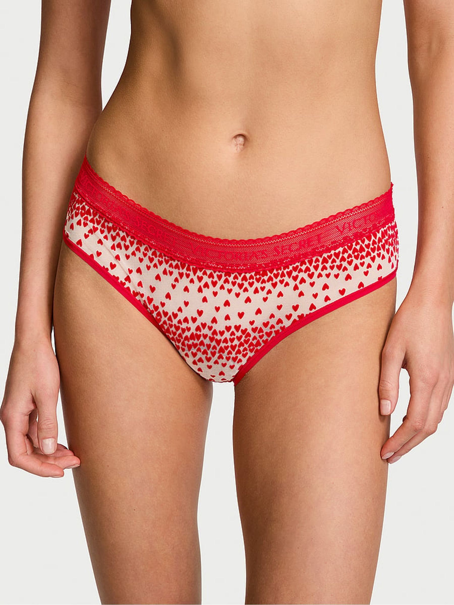 Lipstick Red Heart Hipster Logo Knickers - Image 1 of 3