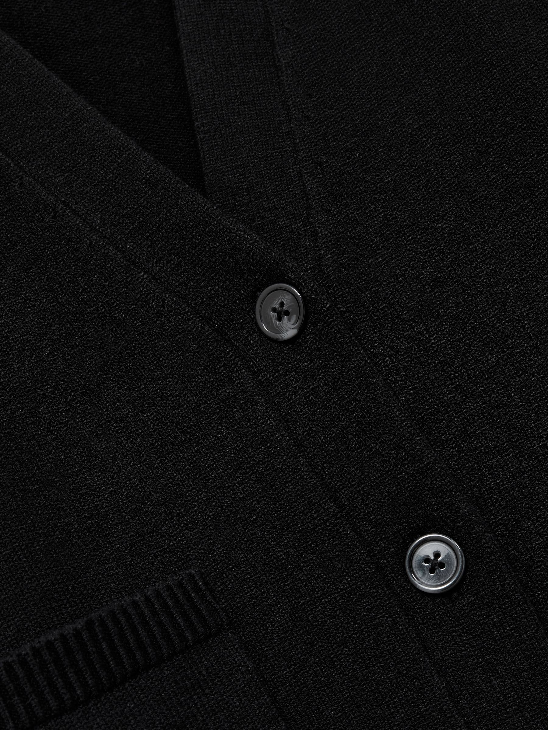 Chunky Knitted Cardigan in Black - Image 6 of 6