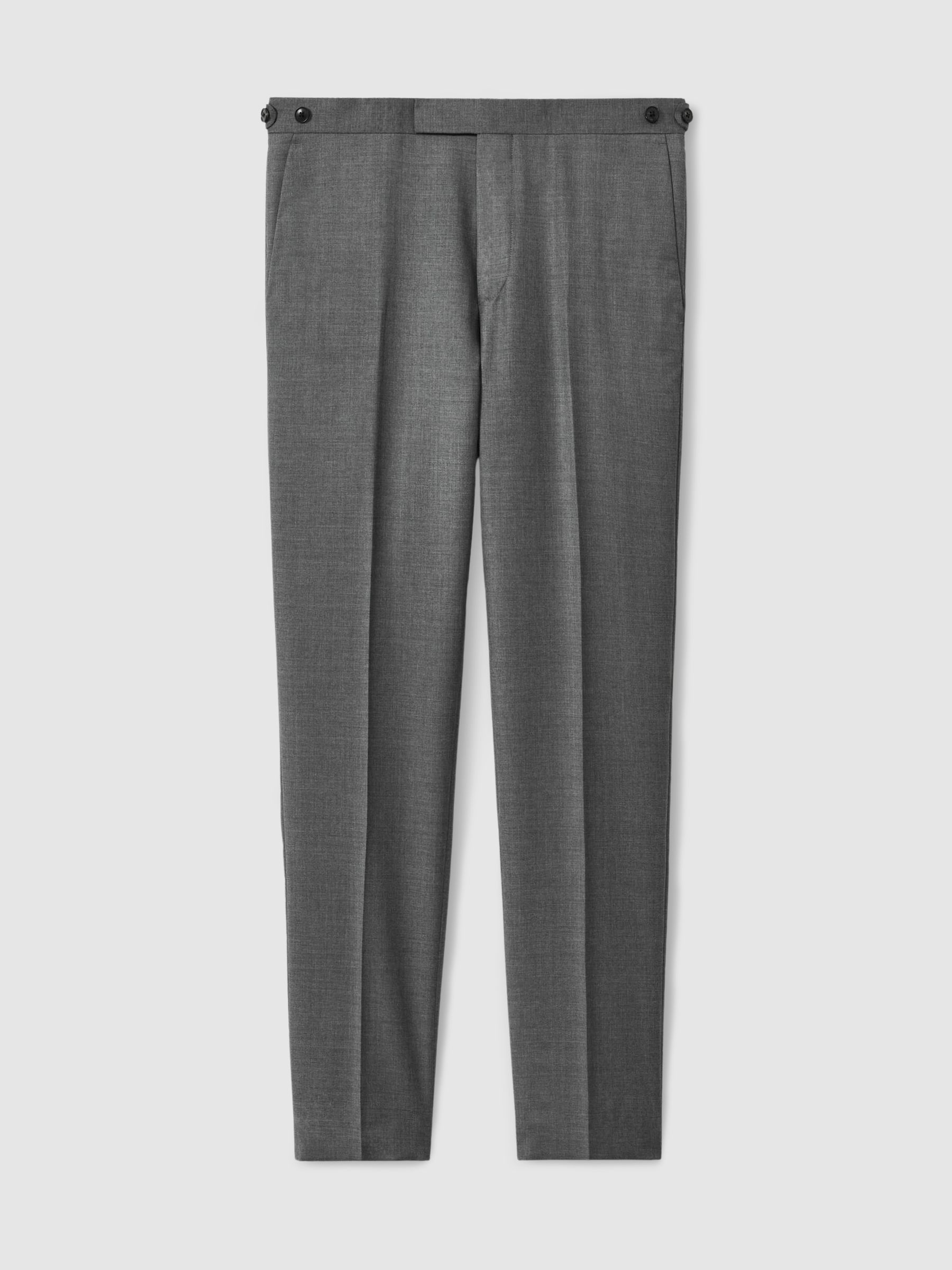 Slim-Fit Wool Suit Trousers in Grey - Image 2 of 7