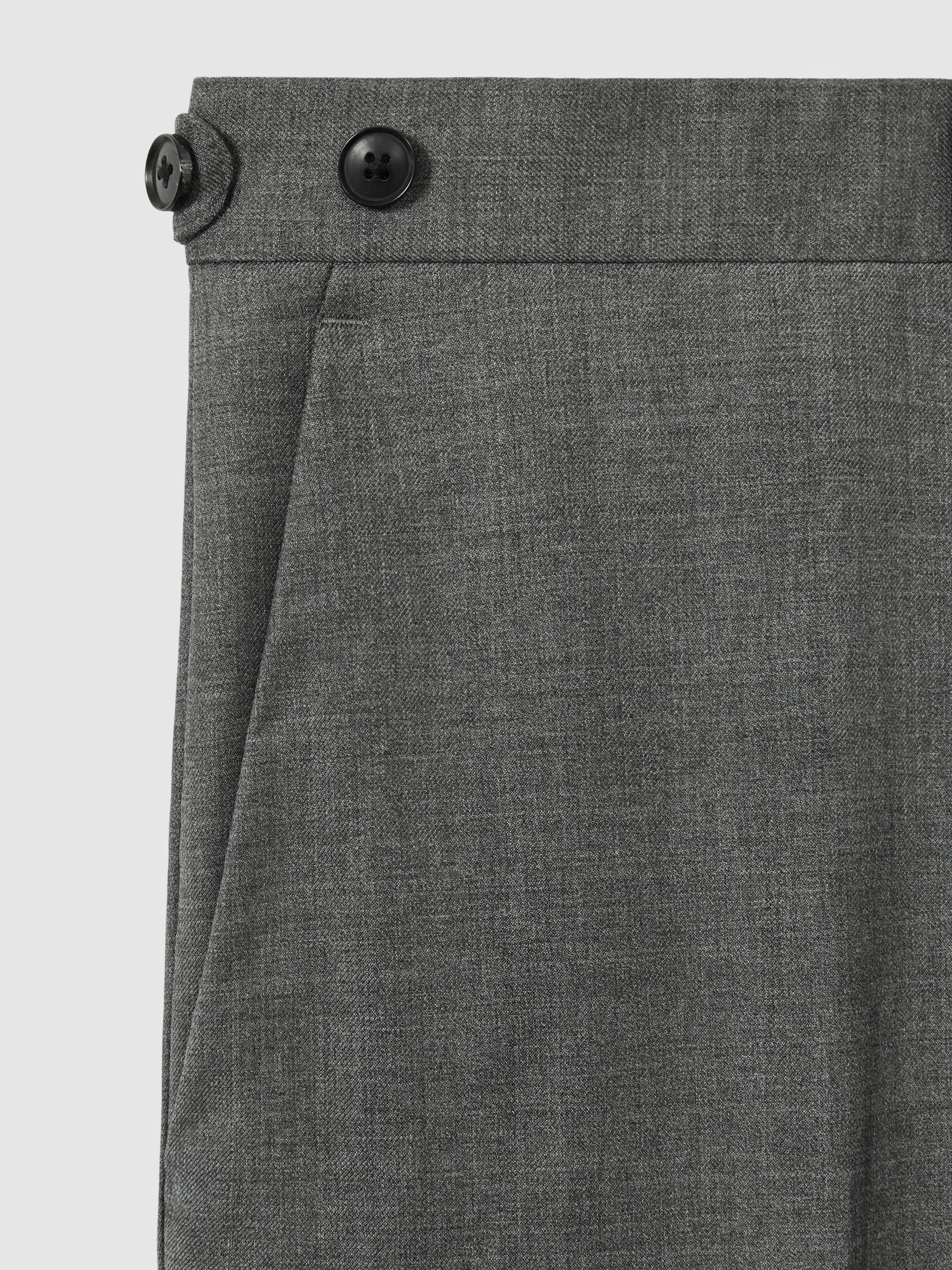 Slim-Fit Wool Suit Trousers in Grey - Image 7 of 7