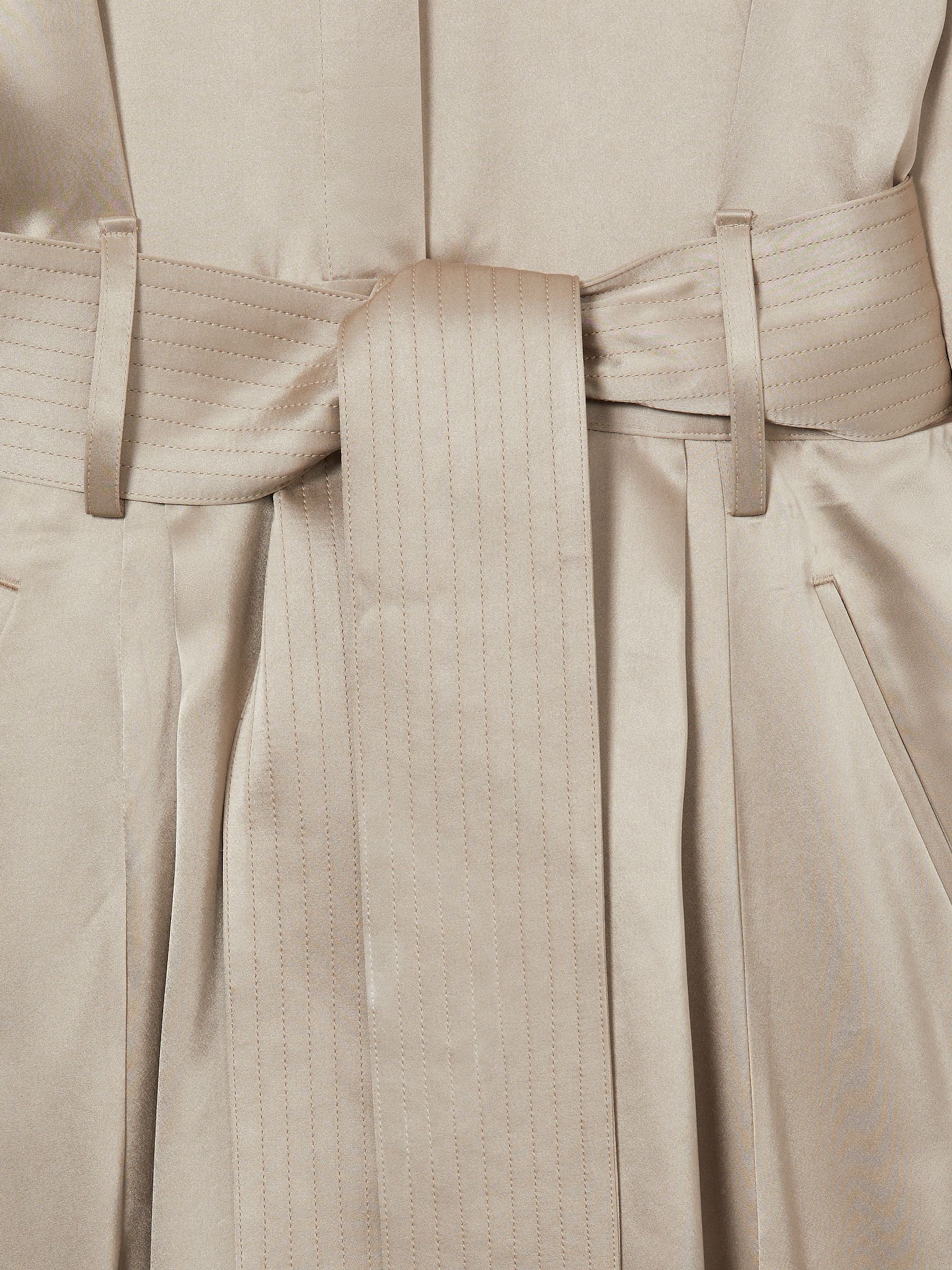 Atelier Belted Satin Jumpsuit in Champagne - Image 6 of 6