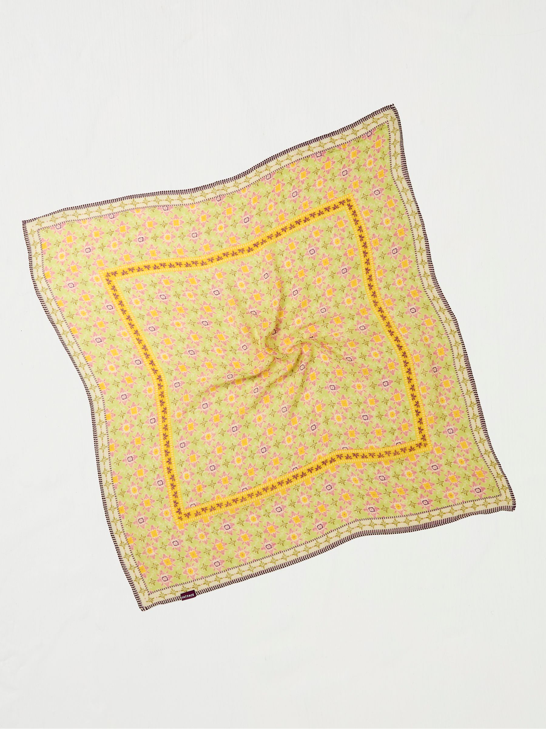 Green Beeble Printed Hair Scarf - Image 1 of 2