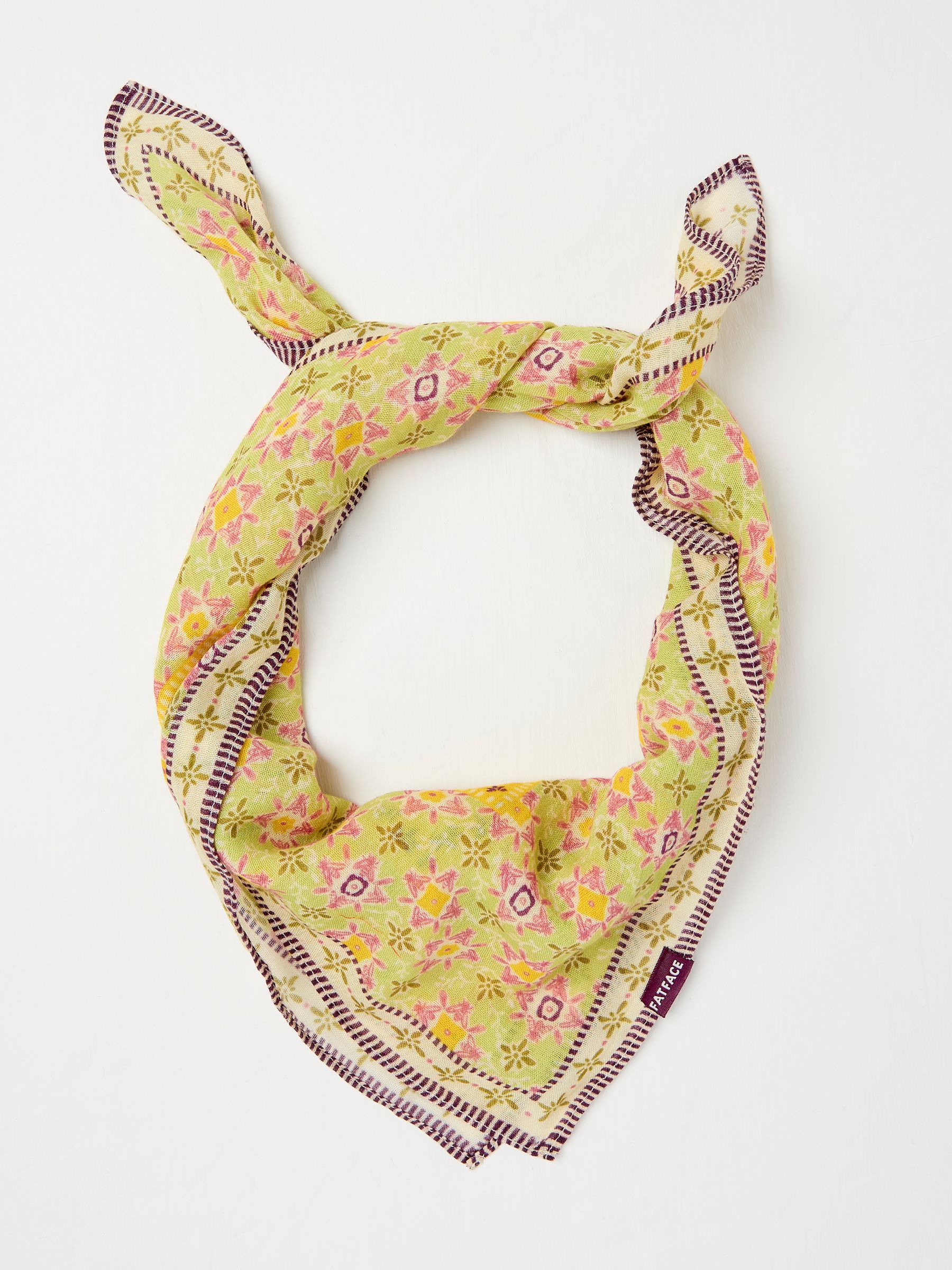 Green Beeble Printed Hair Scarf - Image 2 of 2