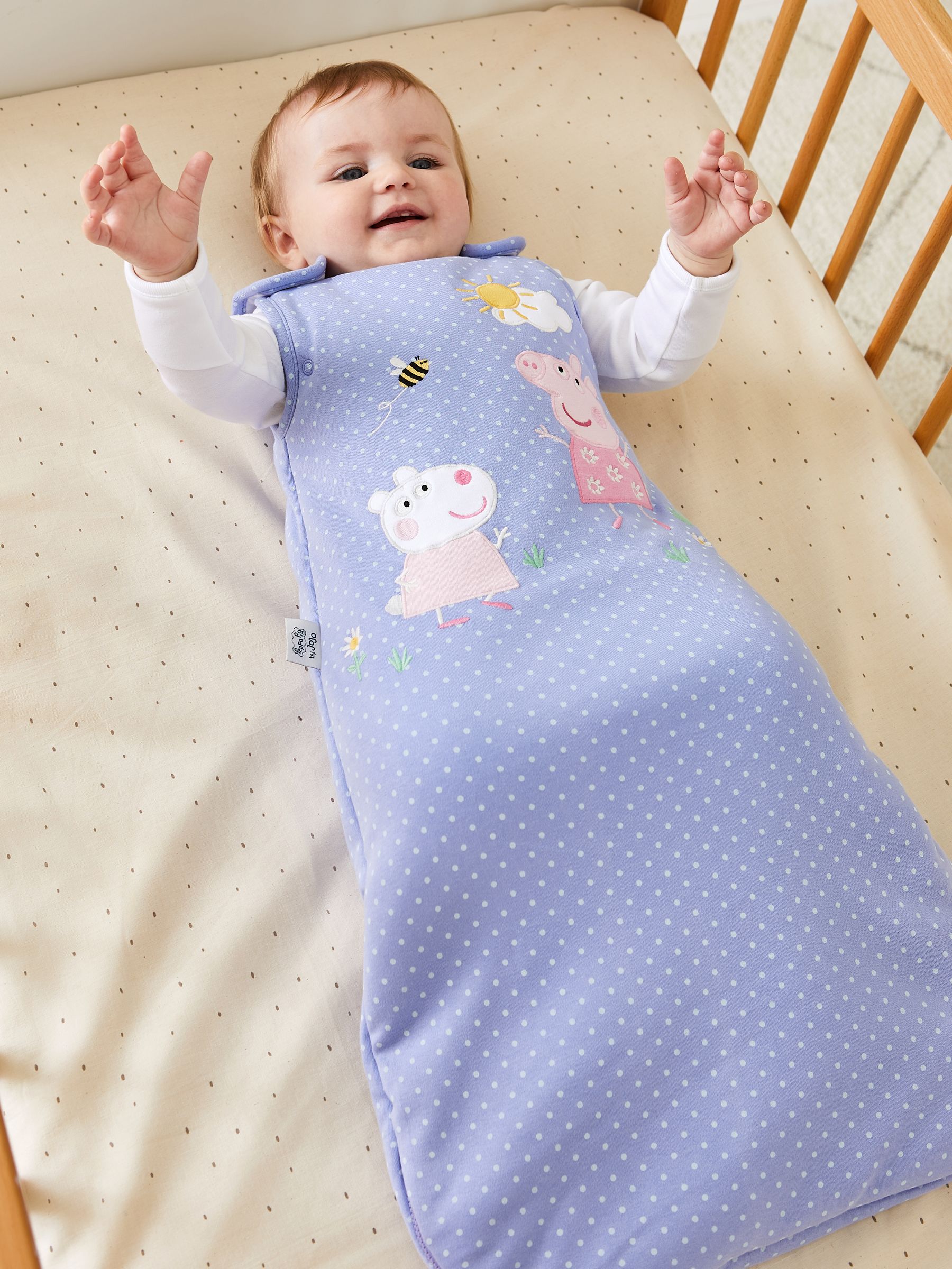 Blue Peppa Pig Appliqué 2.5 Tog Baby Sleeping Bag - Image 1 of 4