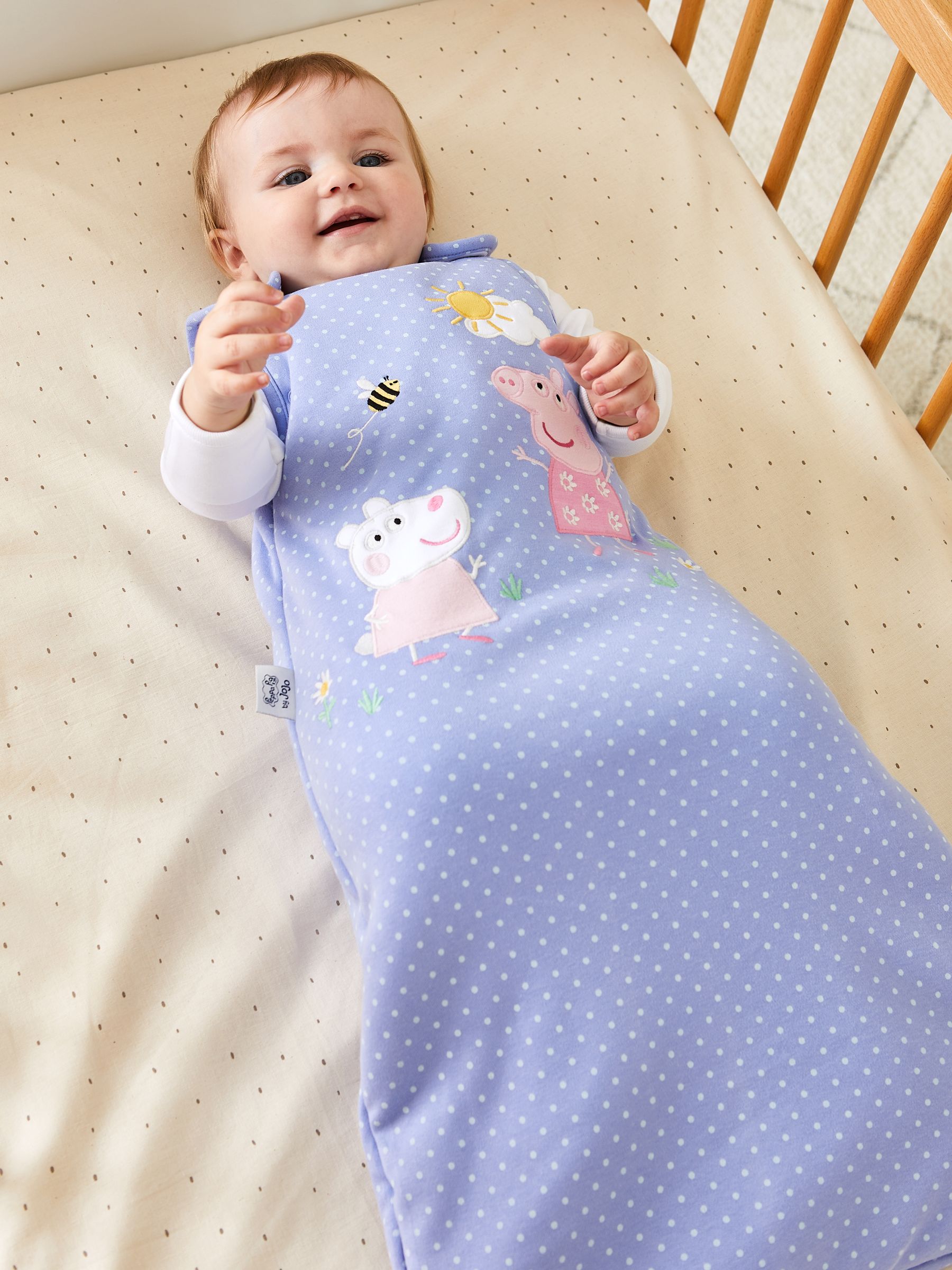 Blue Peppa Pig Appliqué 2.5 Tog Baby Sleeping Bag - Image 2 of 4
