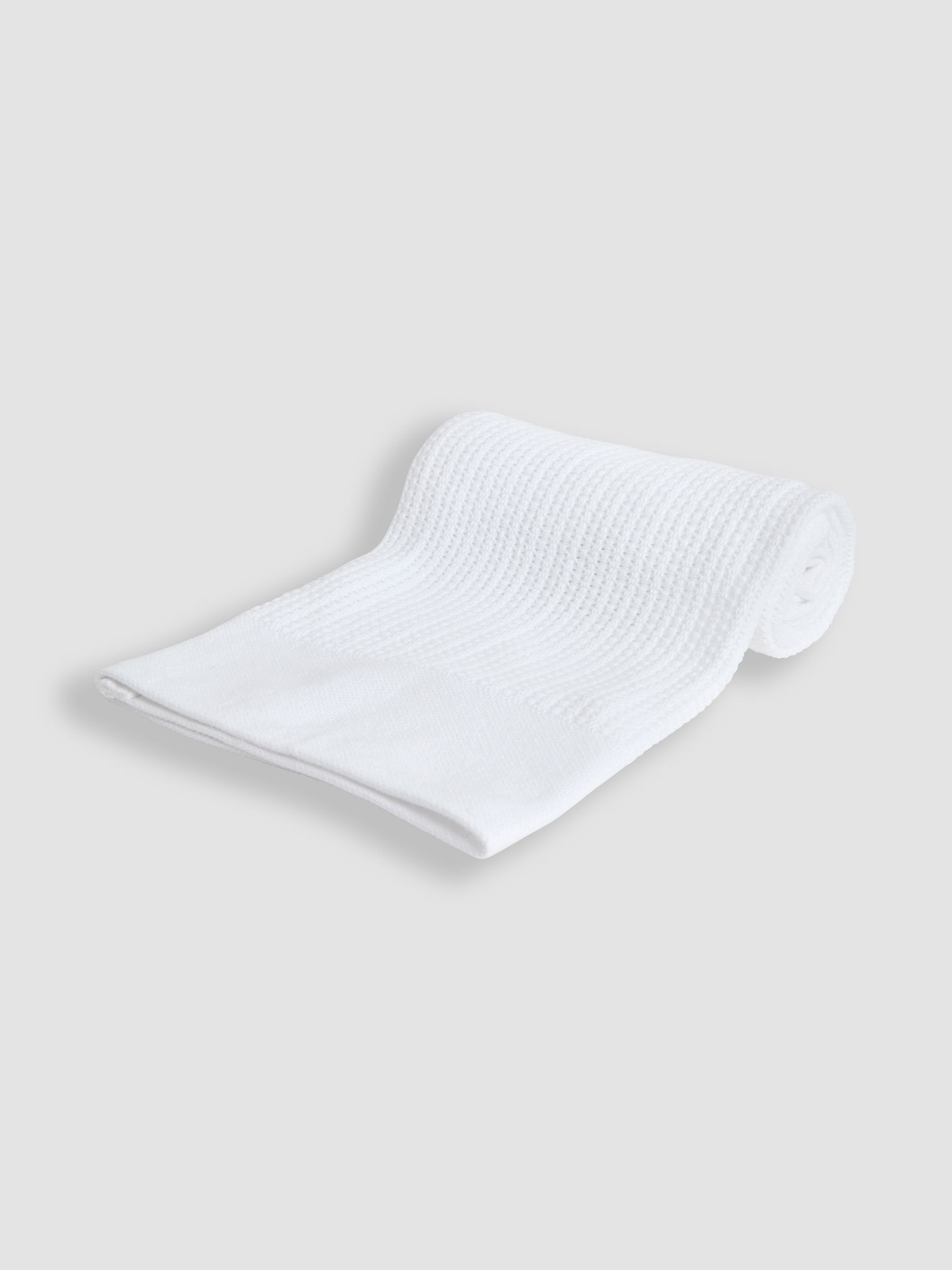 White Woven Cellular Blanket - Image 1 of 1