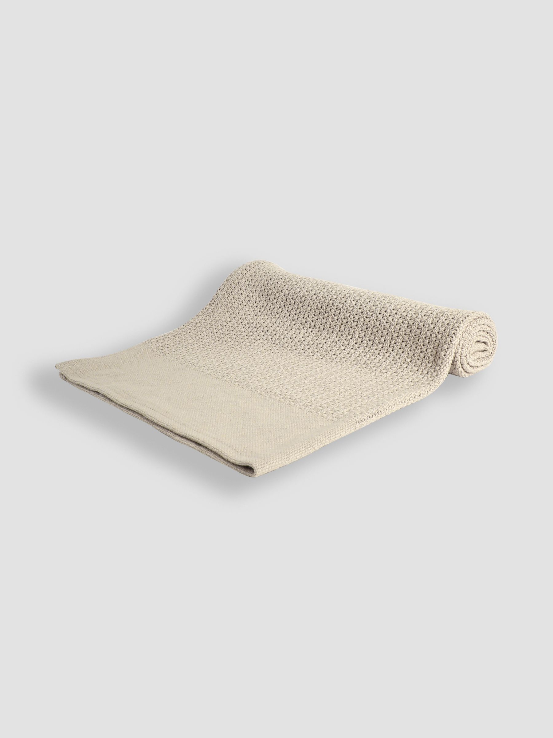 Oatmeal Woven Cellular Blanket - Image 1 of 2