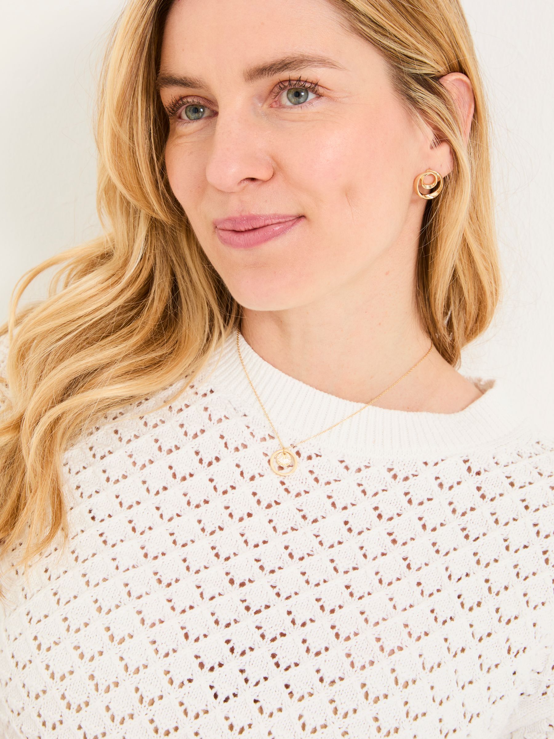 Maysie White Knitted T-Shirt - Image 4 of 6