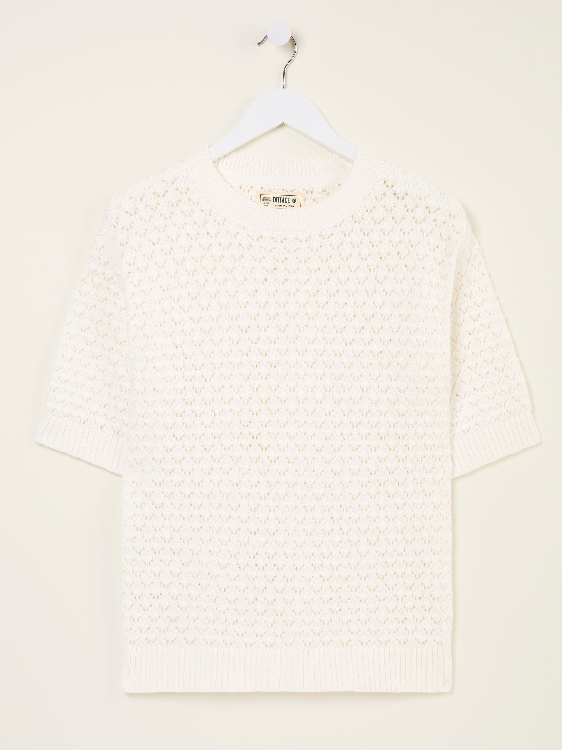 Maysie White Knitted T-Shirt - Image 6 of 6