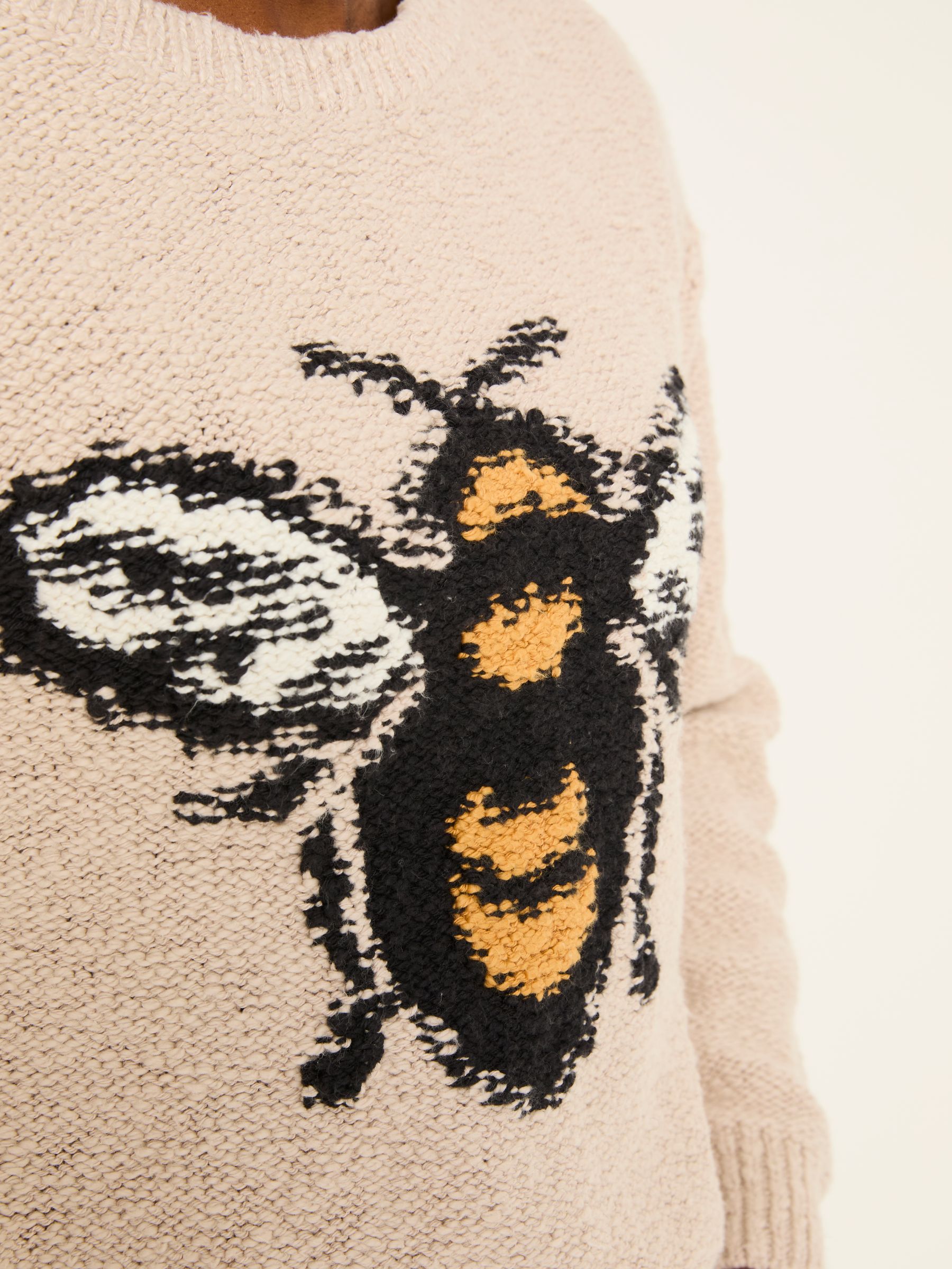 Natural Beeble Bee Knitted Jumper - Image 5 of 7