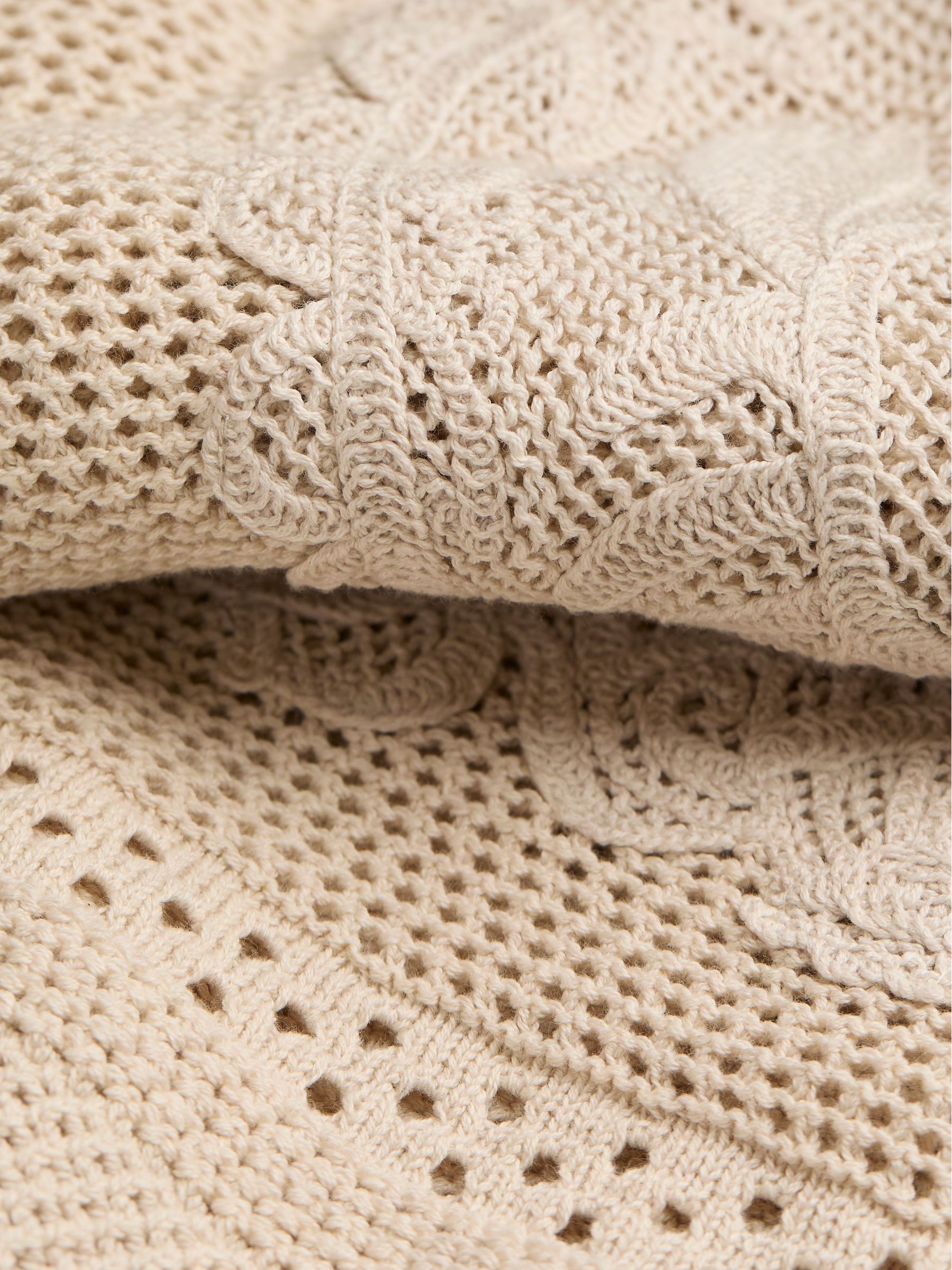 Natural Crab Pattern Knitted T Shirt - Image 8 of 8