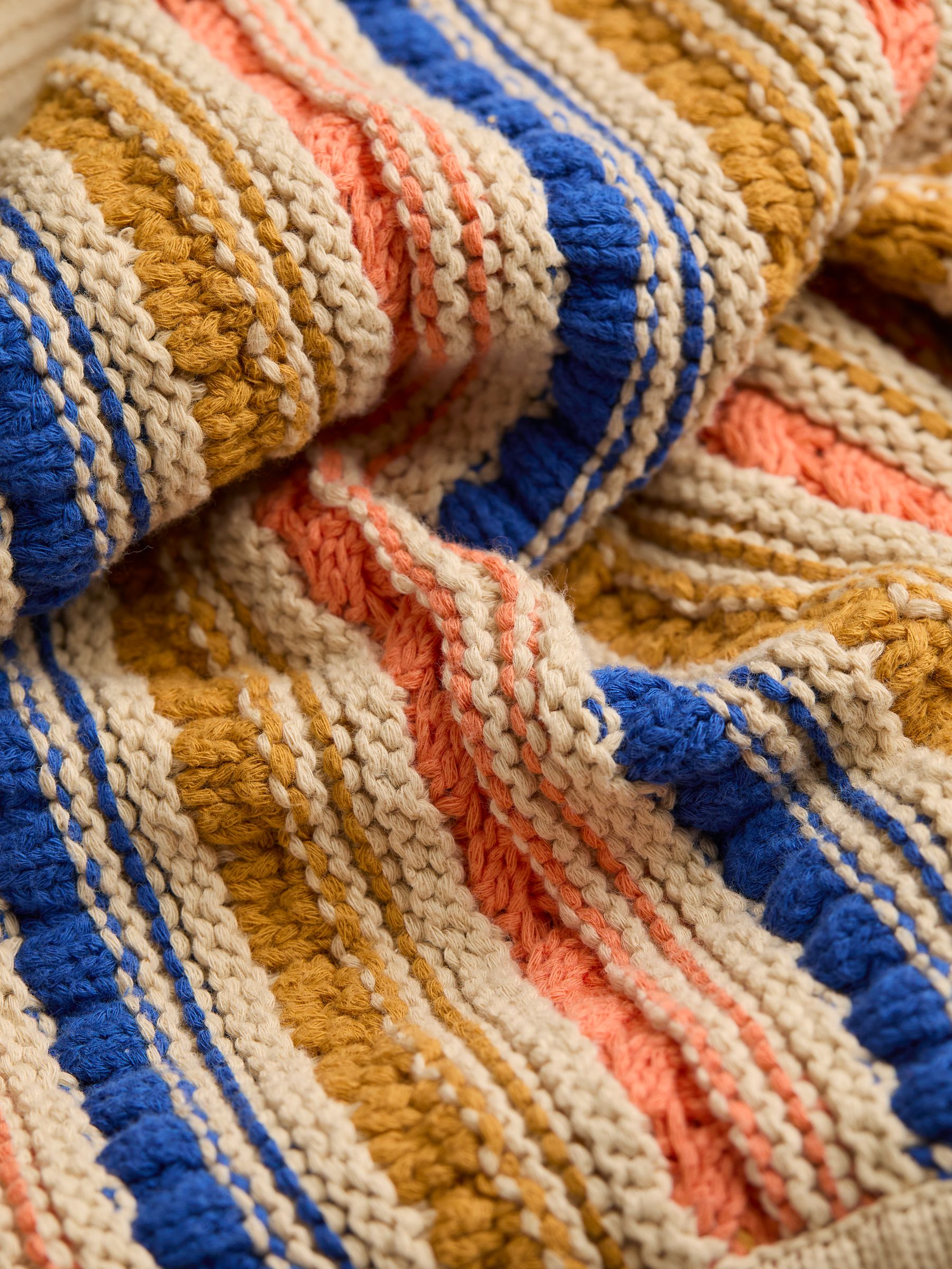 Summer Natural Textured Stripe Cardigan - Image 6 of 6