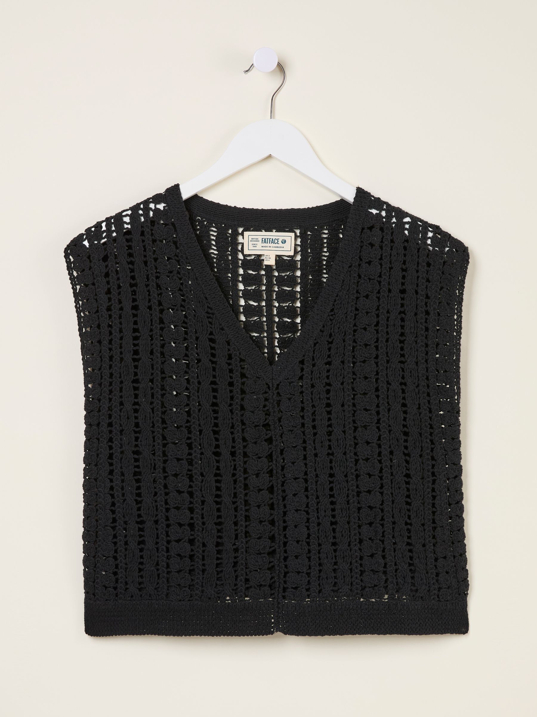 Florence Black Knitted Tank - Image 4 of 5