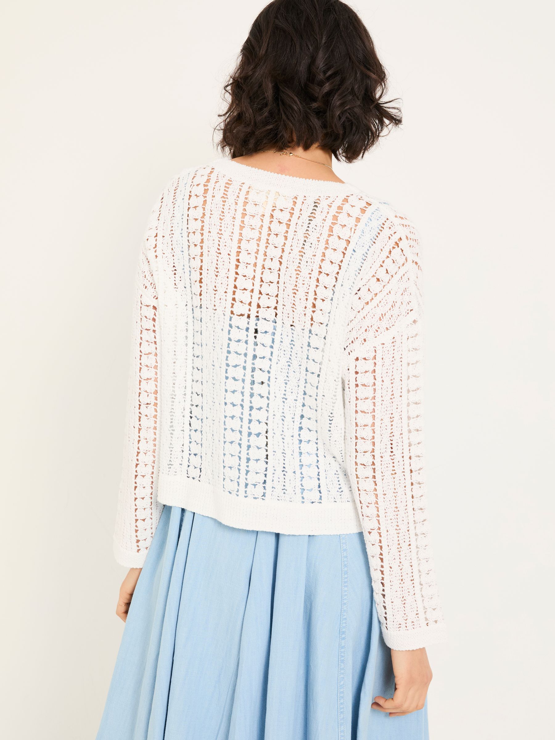Florence White Knitted Cardigan - Image 2 of 6