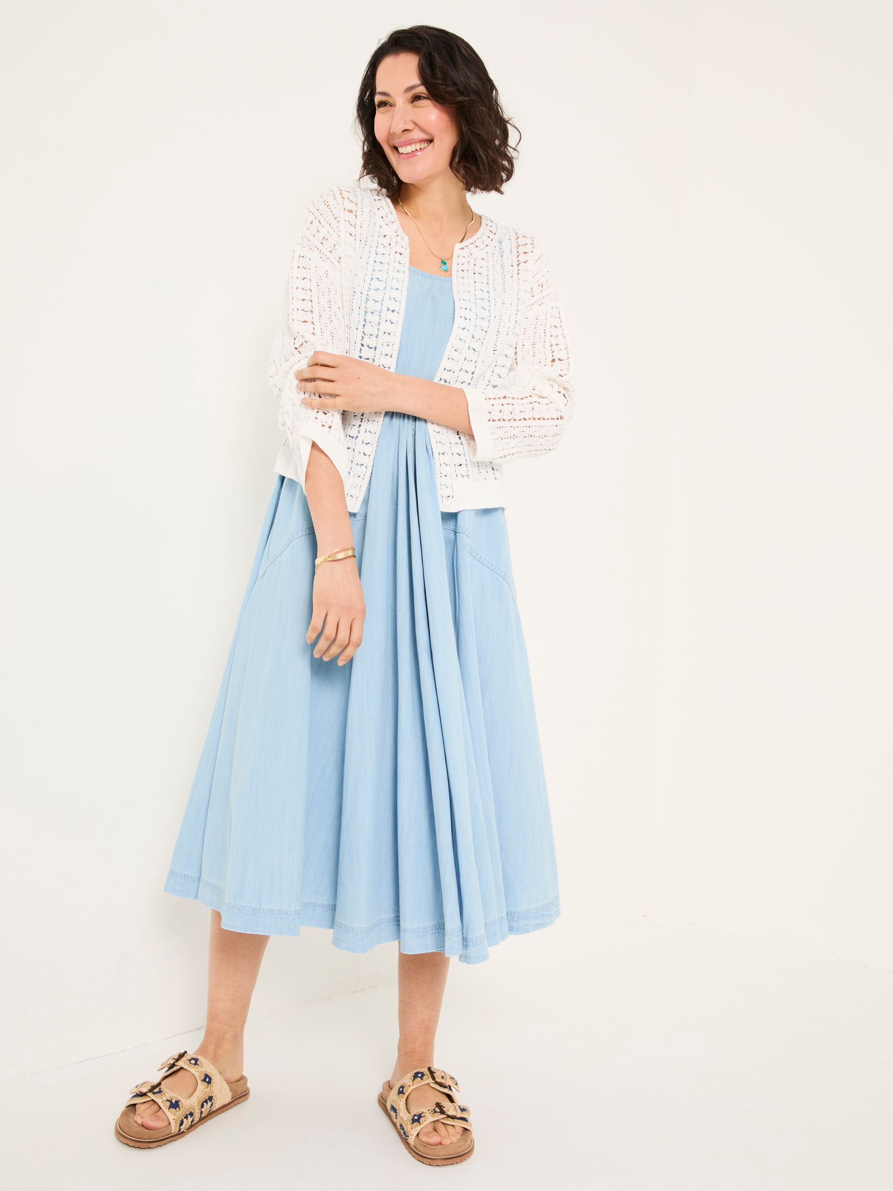 Florence White Knitted Cardigan - Image 3 of 6