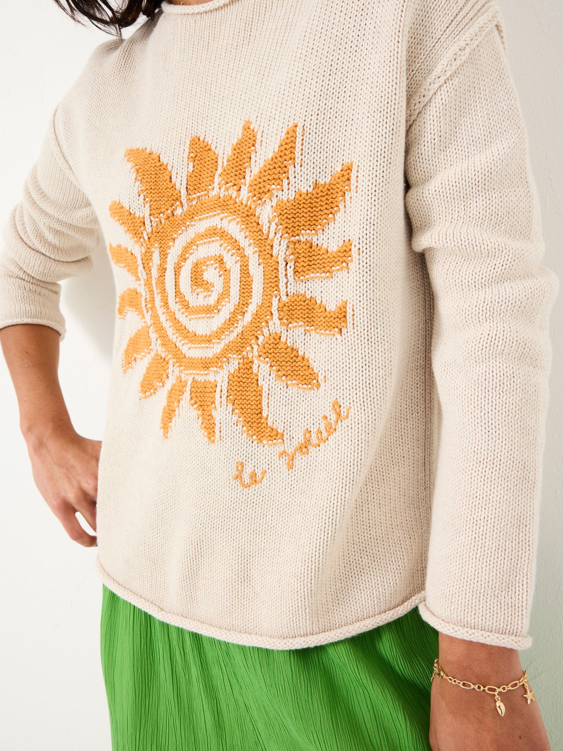 Natural Sun Crew Neck Knitted Jumper - Image 4 of 5