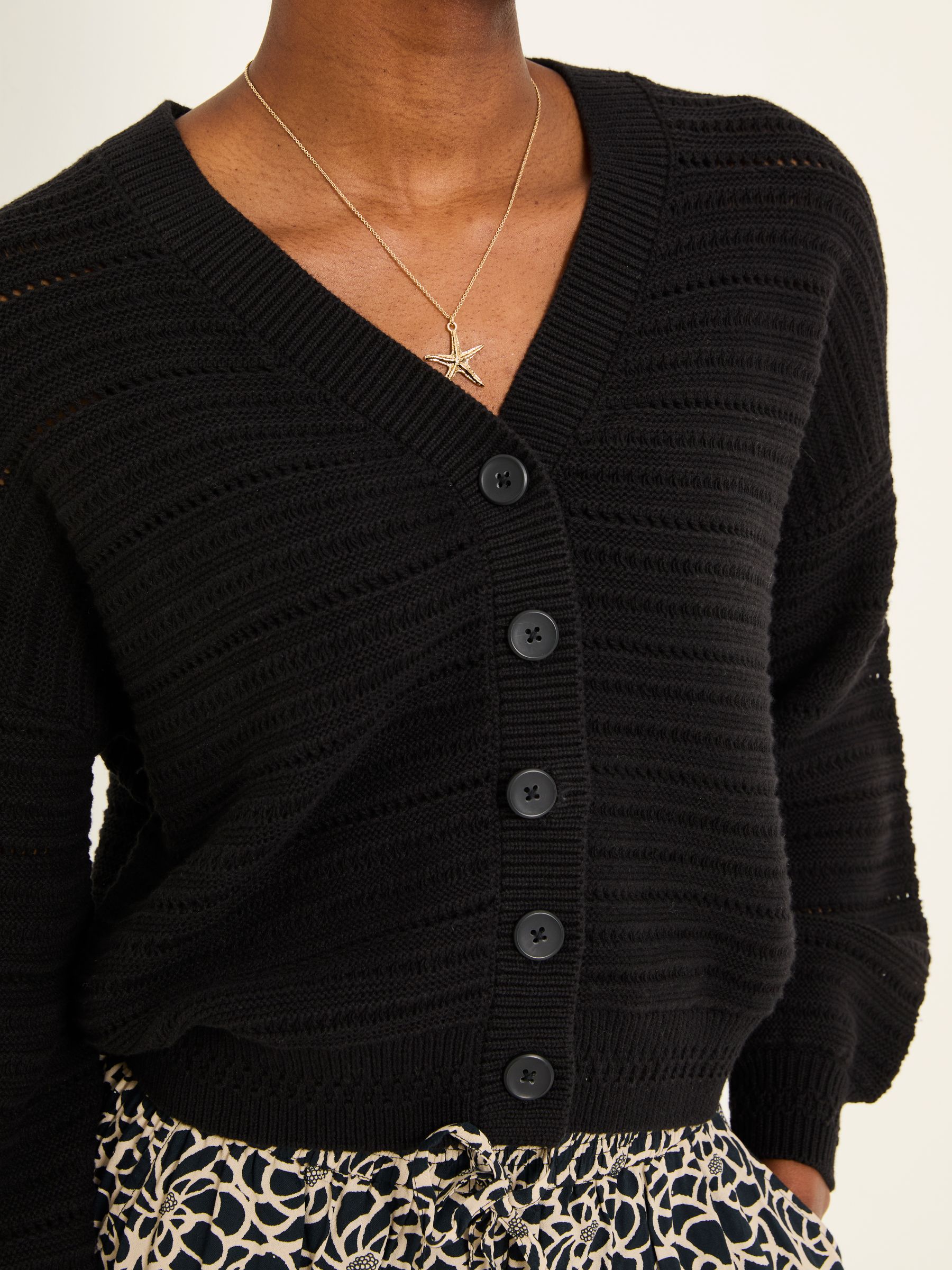Annie Black Knitted Cardigan - Image 4 of 5
