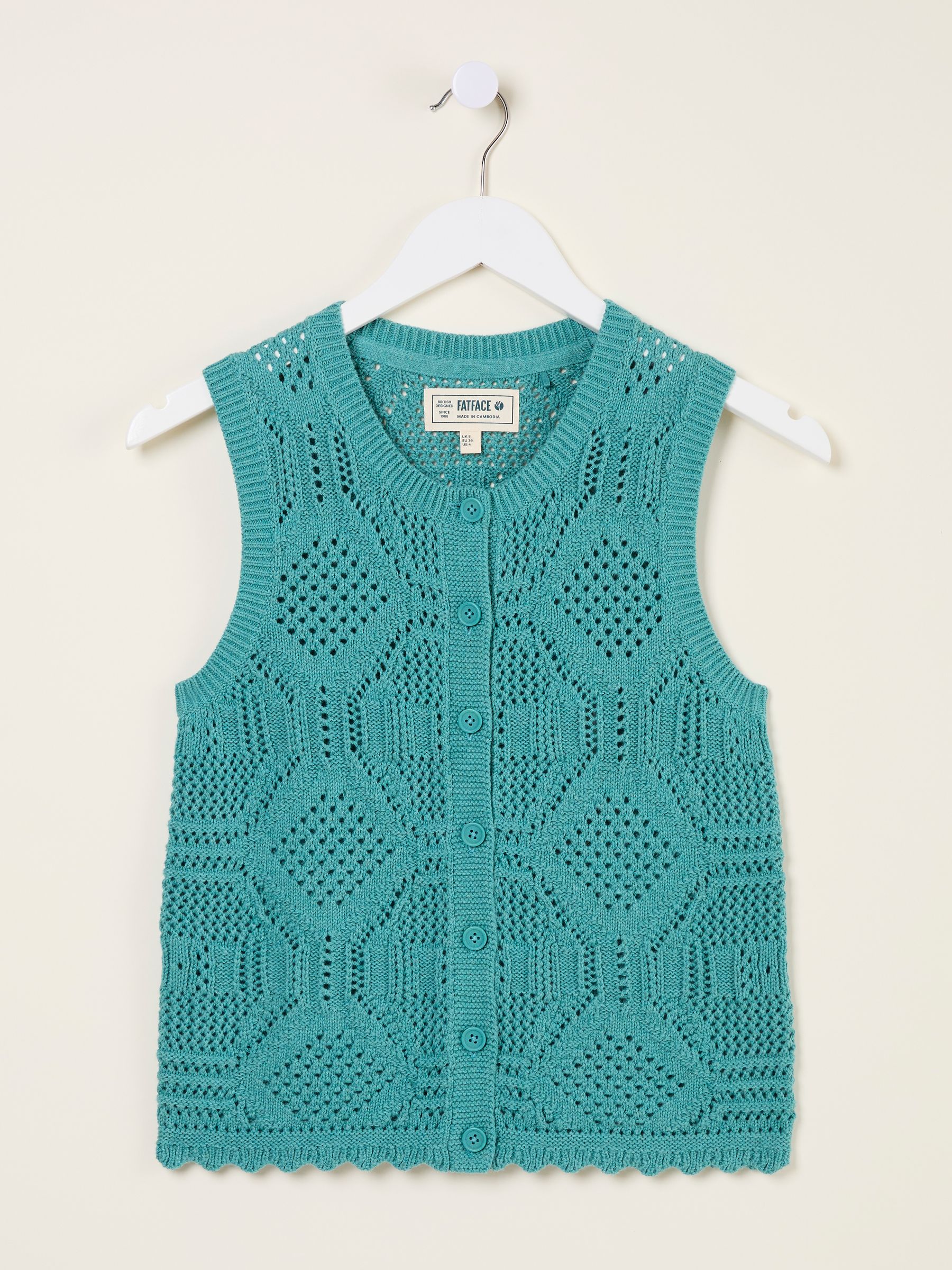 Jodie Jade Green Knitted Vest - Image 5 of 5