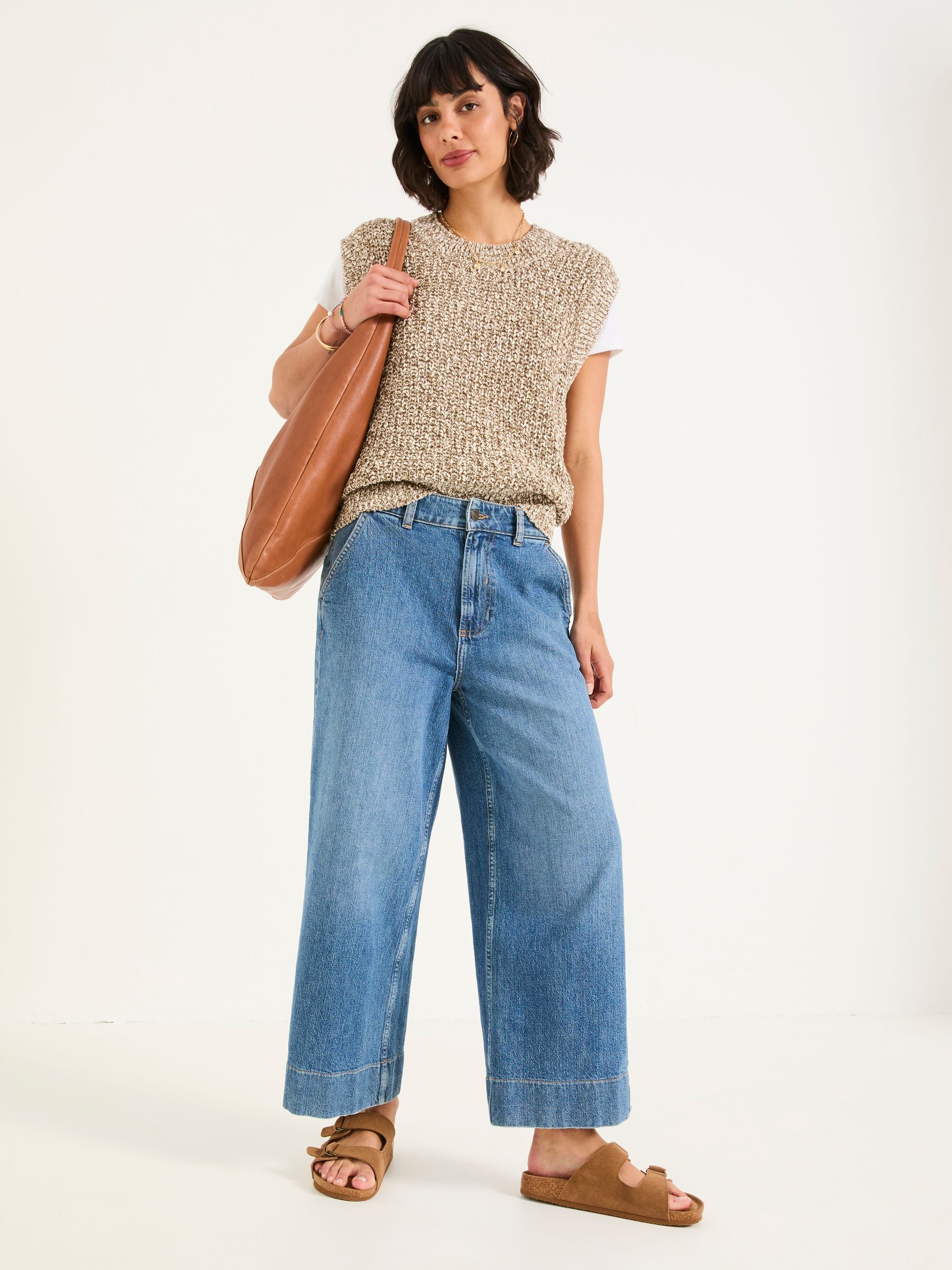Ari Natural Knitted Tape Yarn Tank - Image 3 of 6