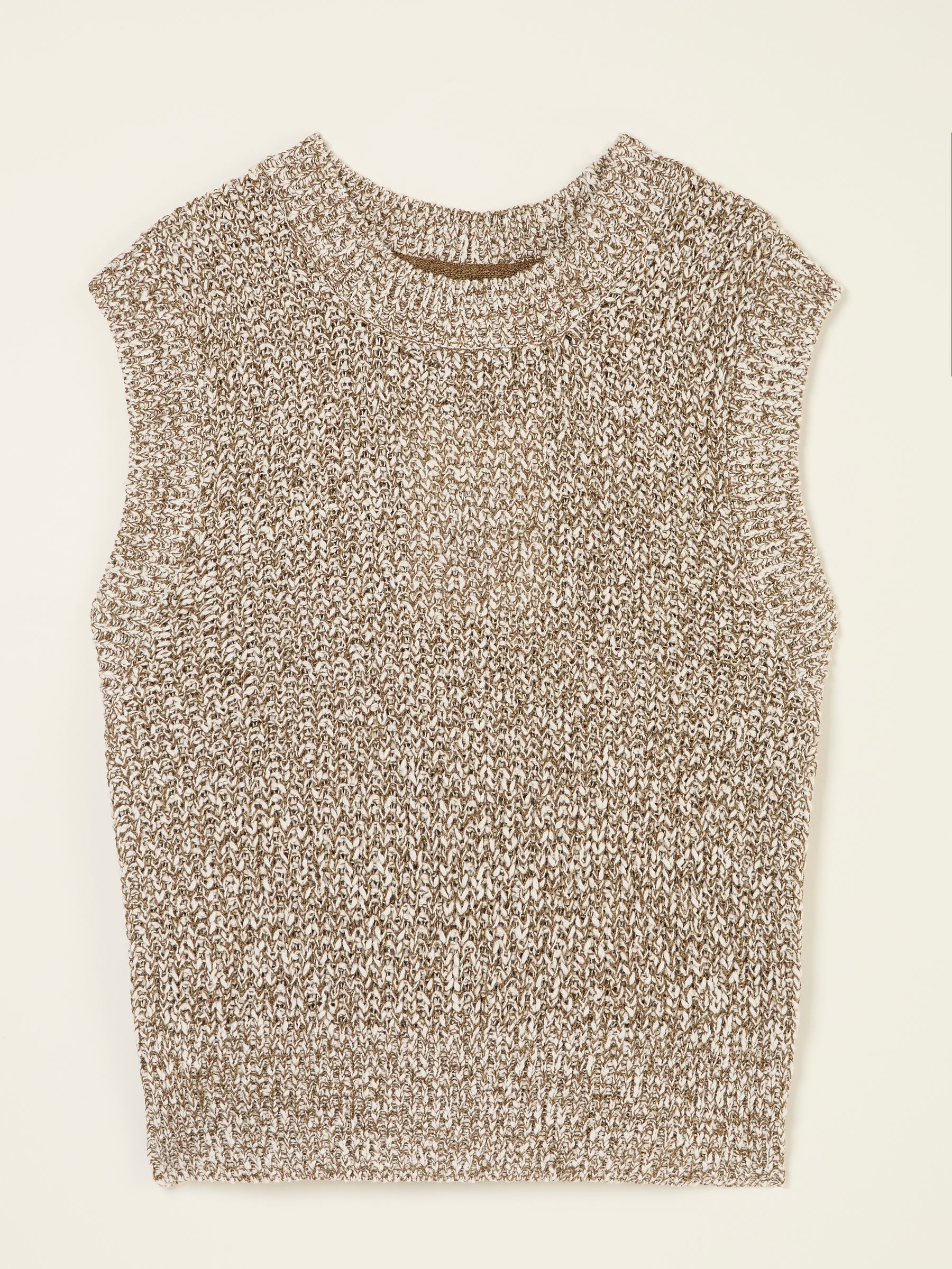 Ari Natural Knitted Tape Yarn Tank - Image 6 of 6