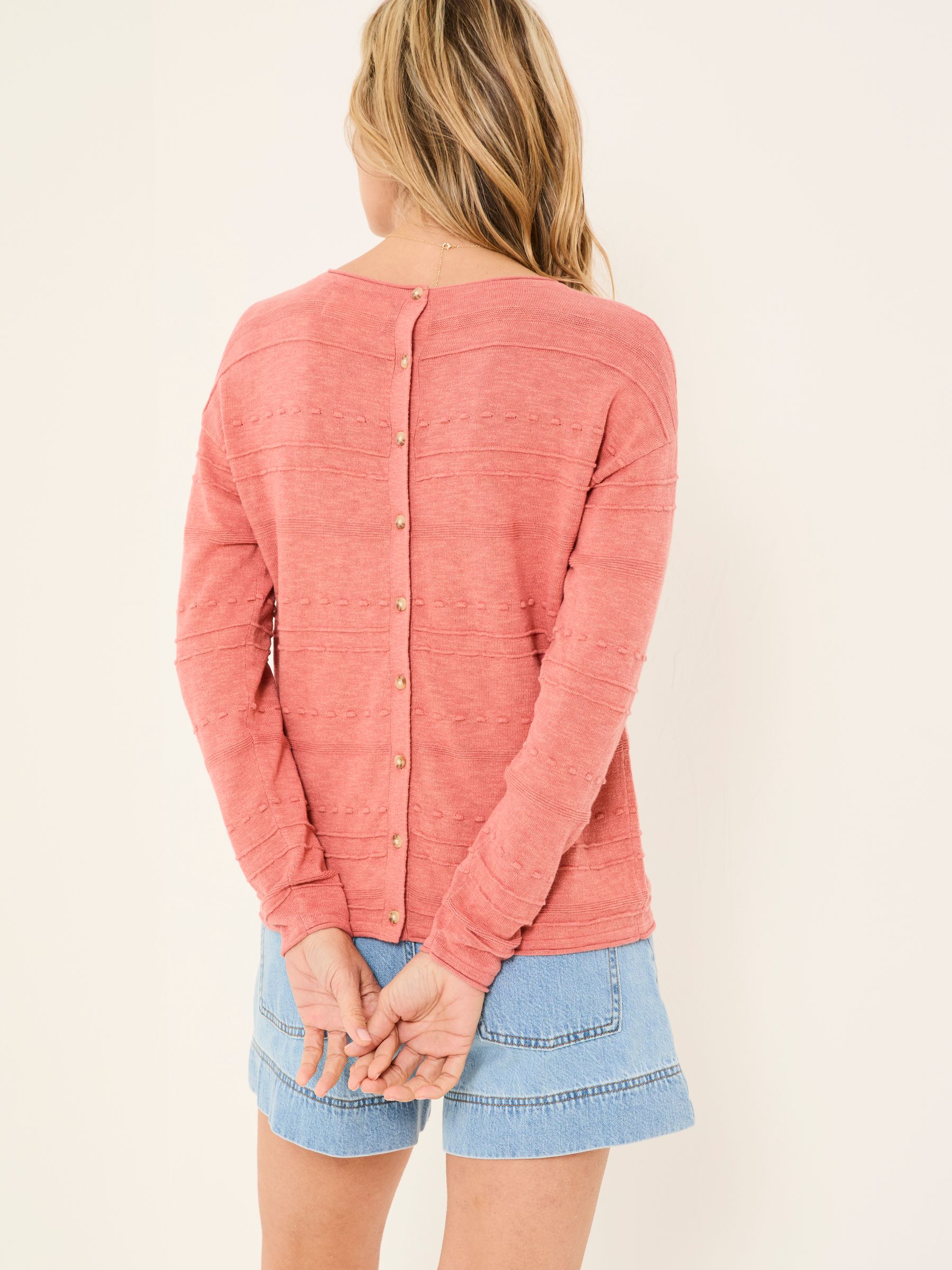 Isabelle Mid Pink Knitted Jumper - Image 2 of 5