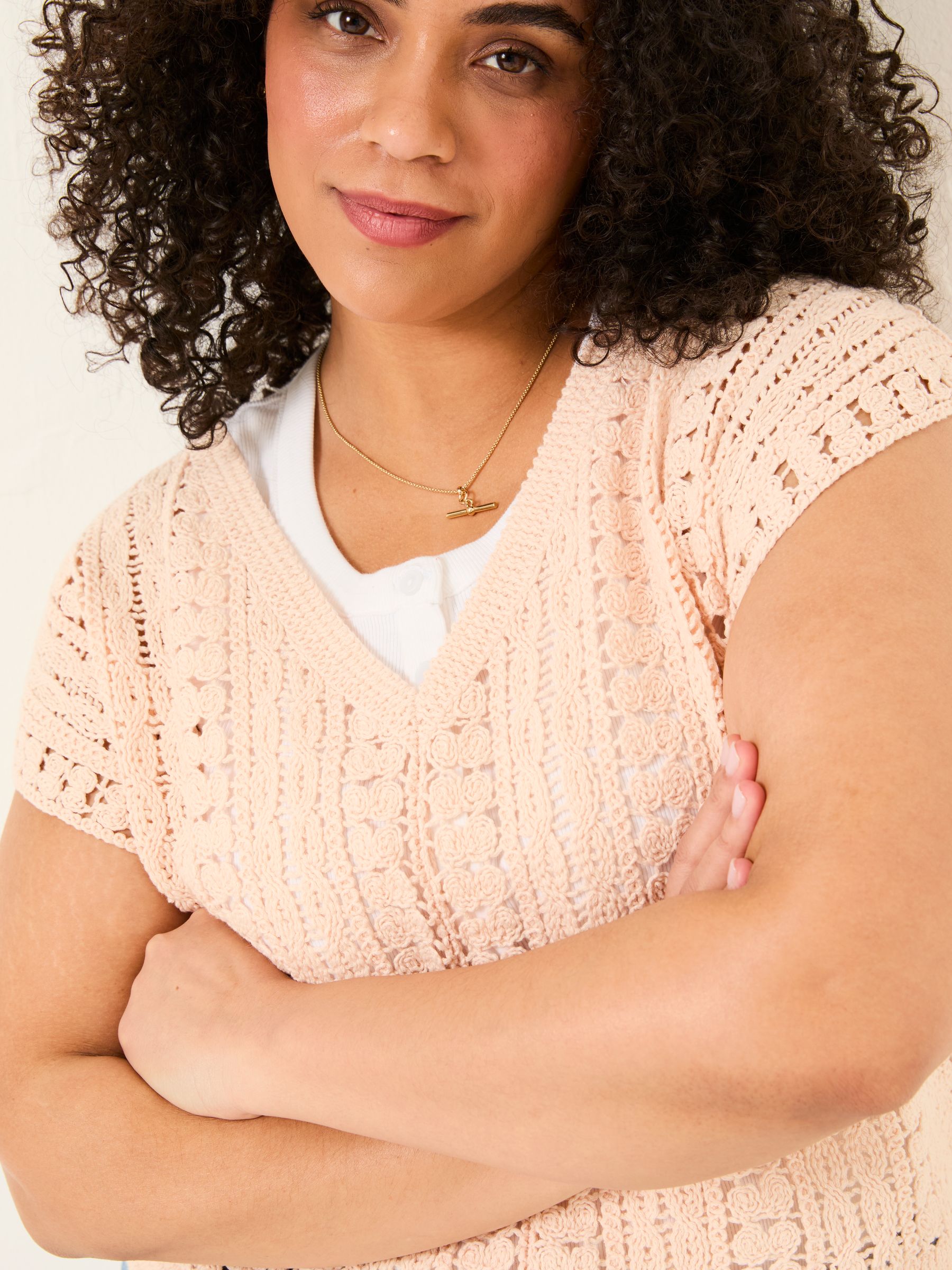 Florence Rose Pink Knitted Tank - Image 11 of 13