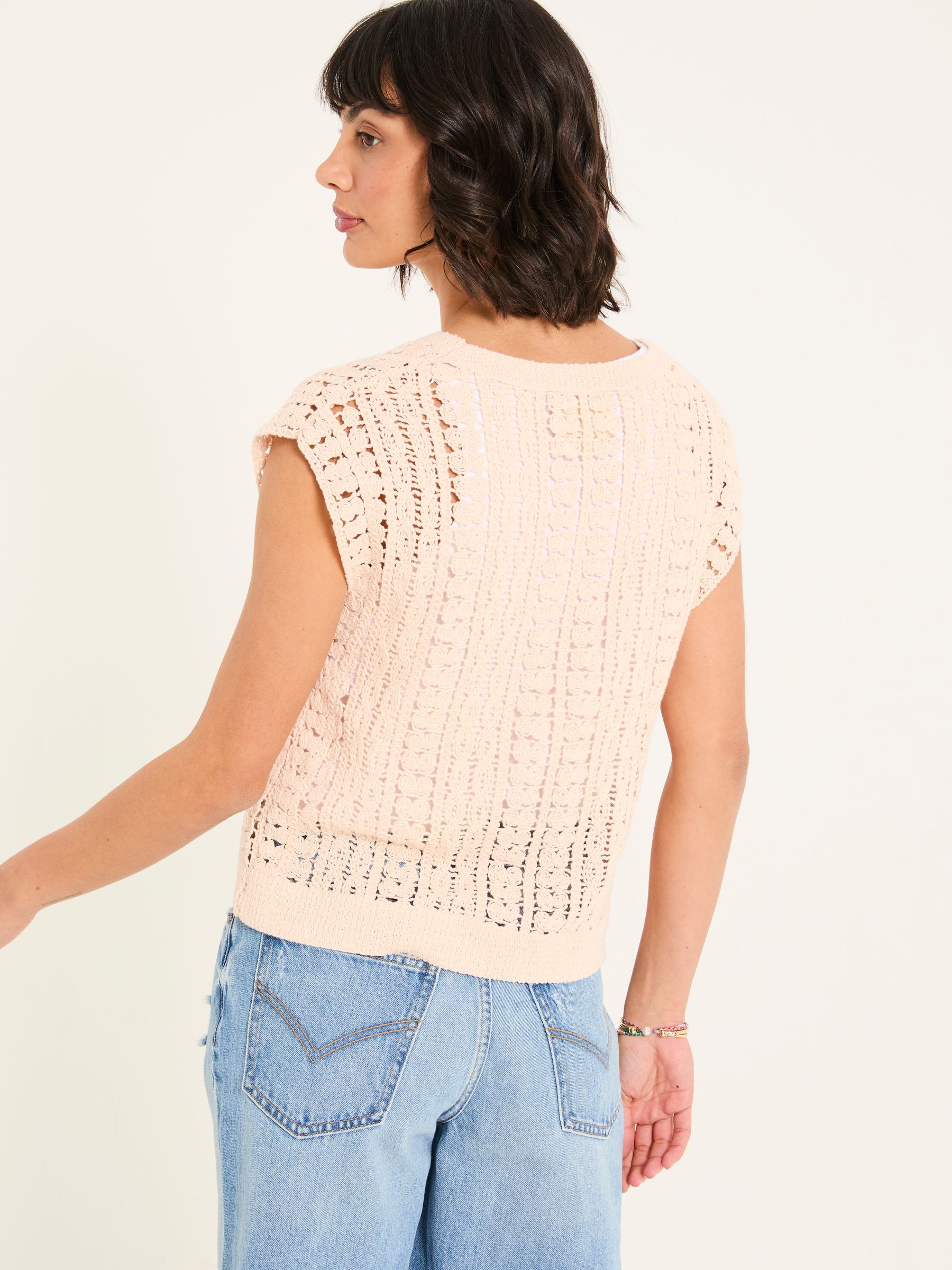 Florence Rose Pink Knitted Tank - Image 3 of 13