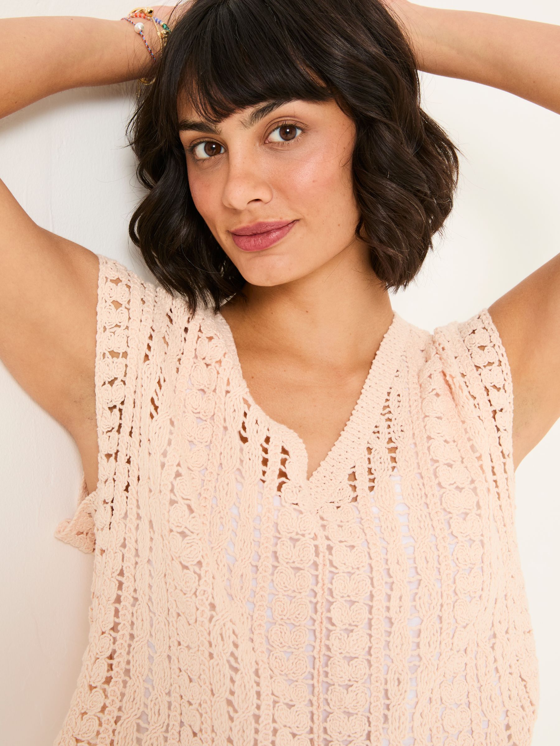 Florence Rose Pink Knitted Tank - Image 5 of 13